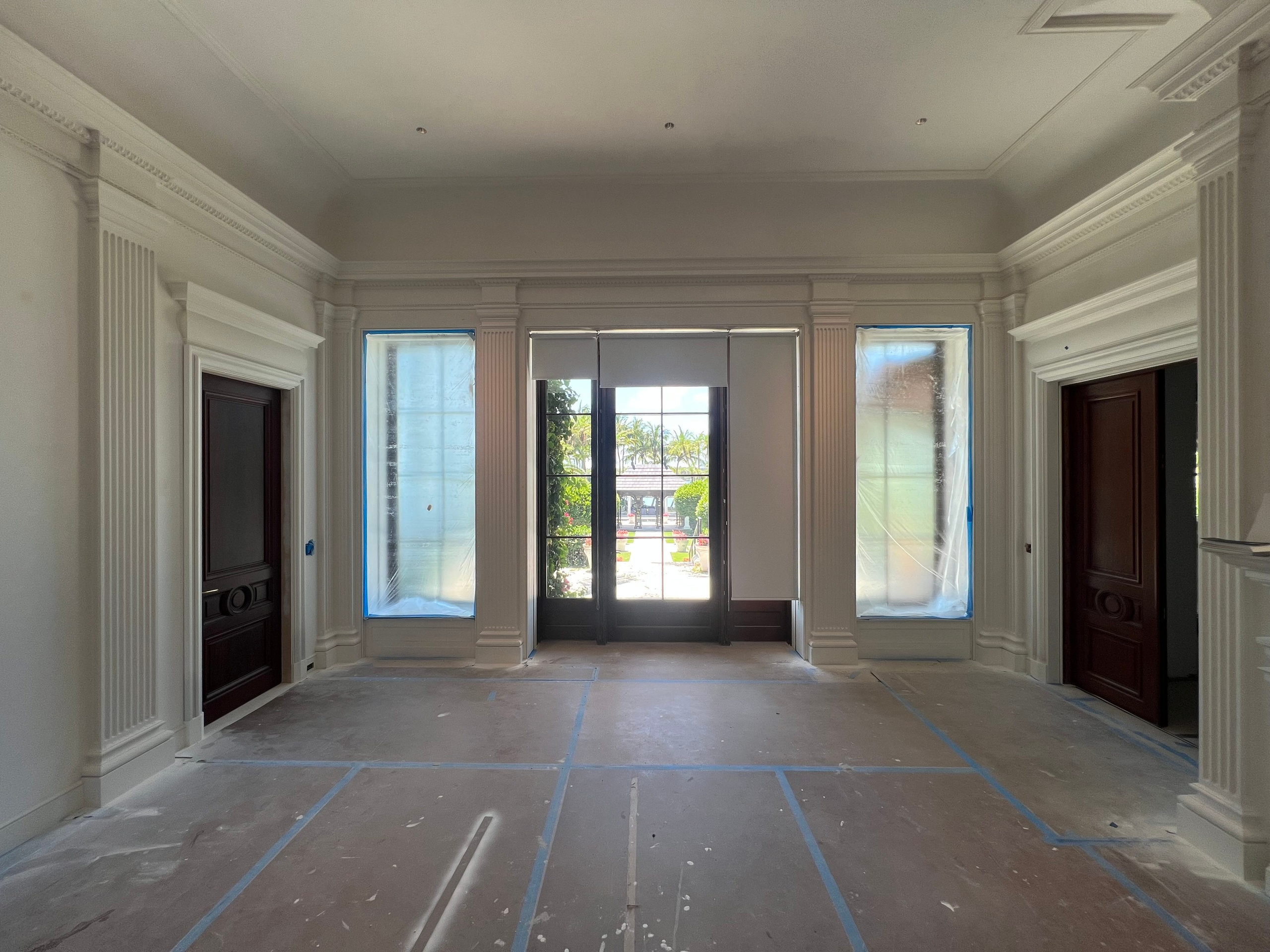 Jupiter Island, Florida. Plaster molding