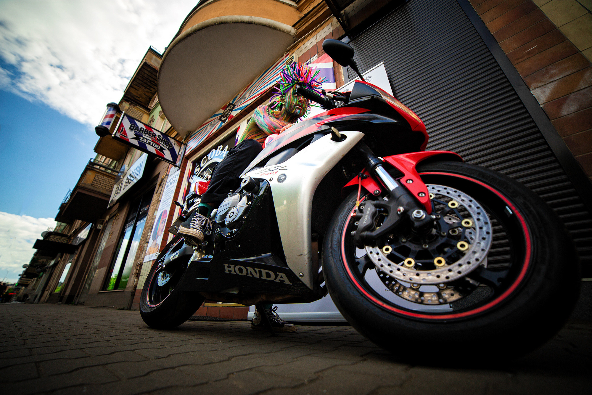 Face Paint photo session in the studio, Dimitri Ilkov, photographer Edmonton