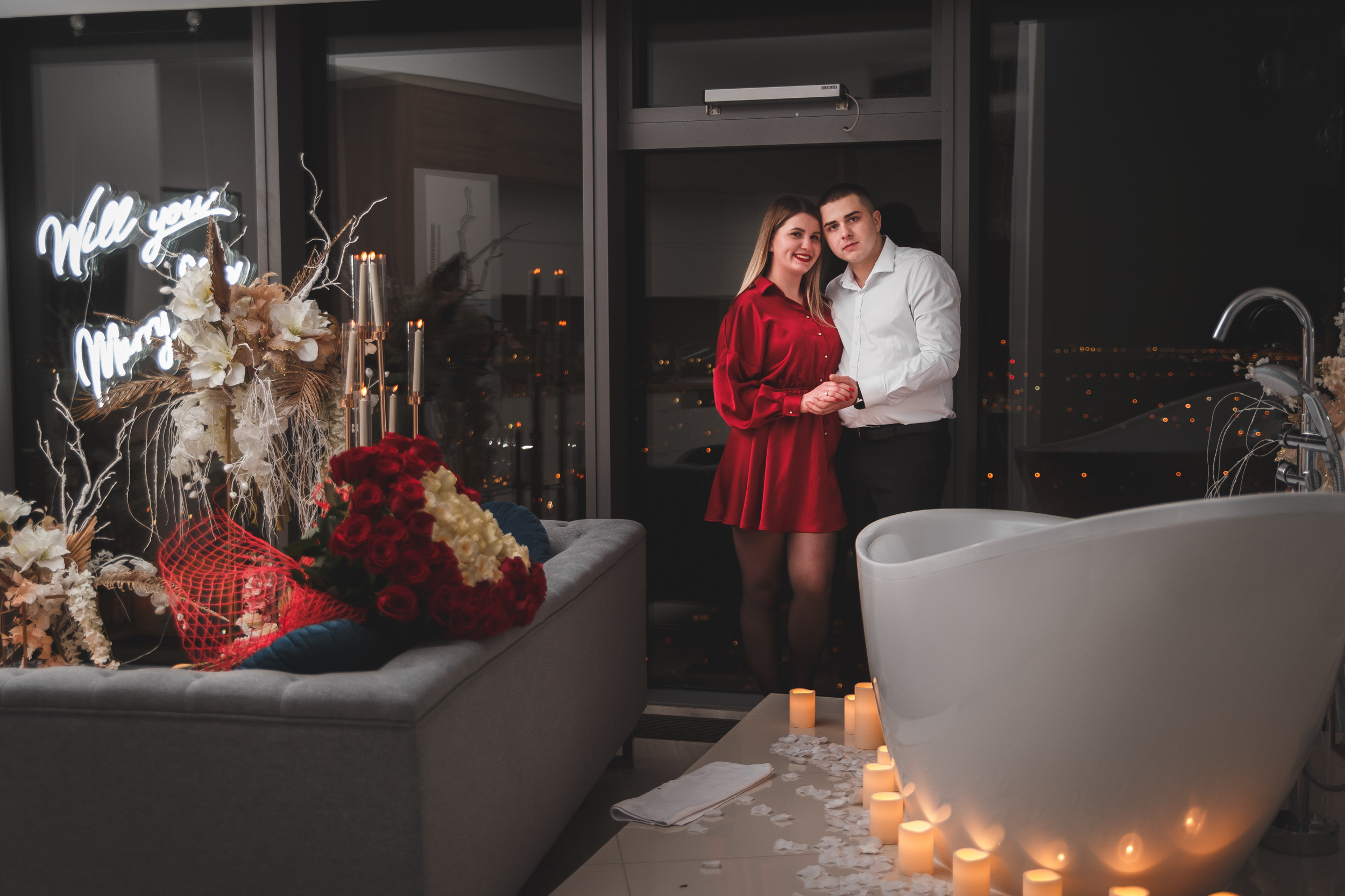 Proposal photoshoot| Photo session in the SkyTower apartment. Dimitri Ilkov Photography — Capturing Life’s Moments in Edmonton, Cana