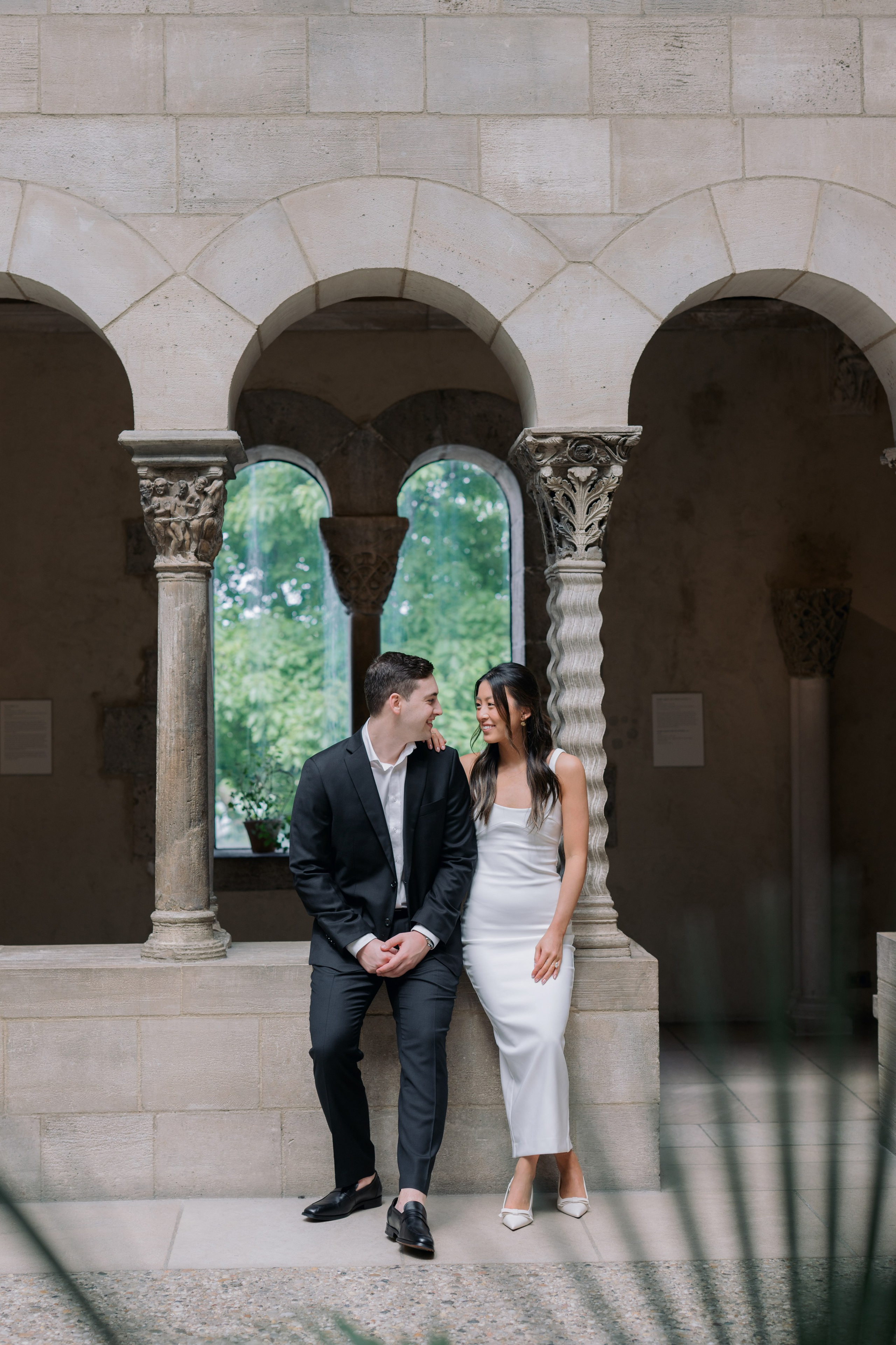 Jennifer & John. Engagement Photoshoot at The Cloisters, Fort Tryon Park