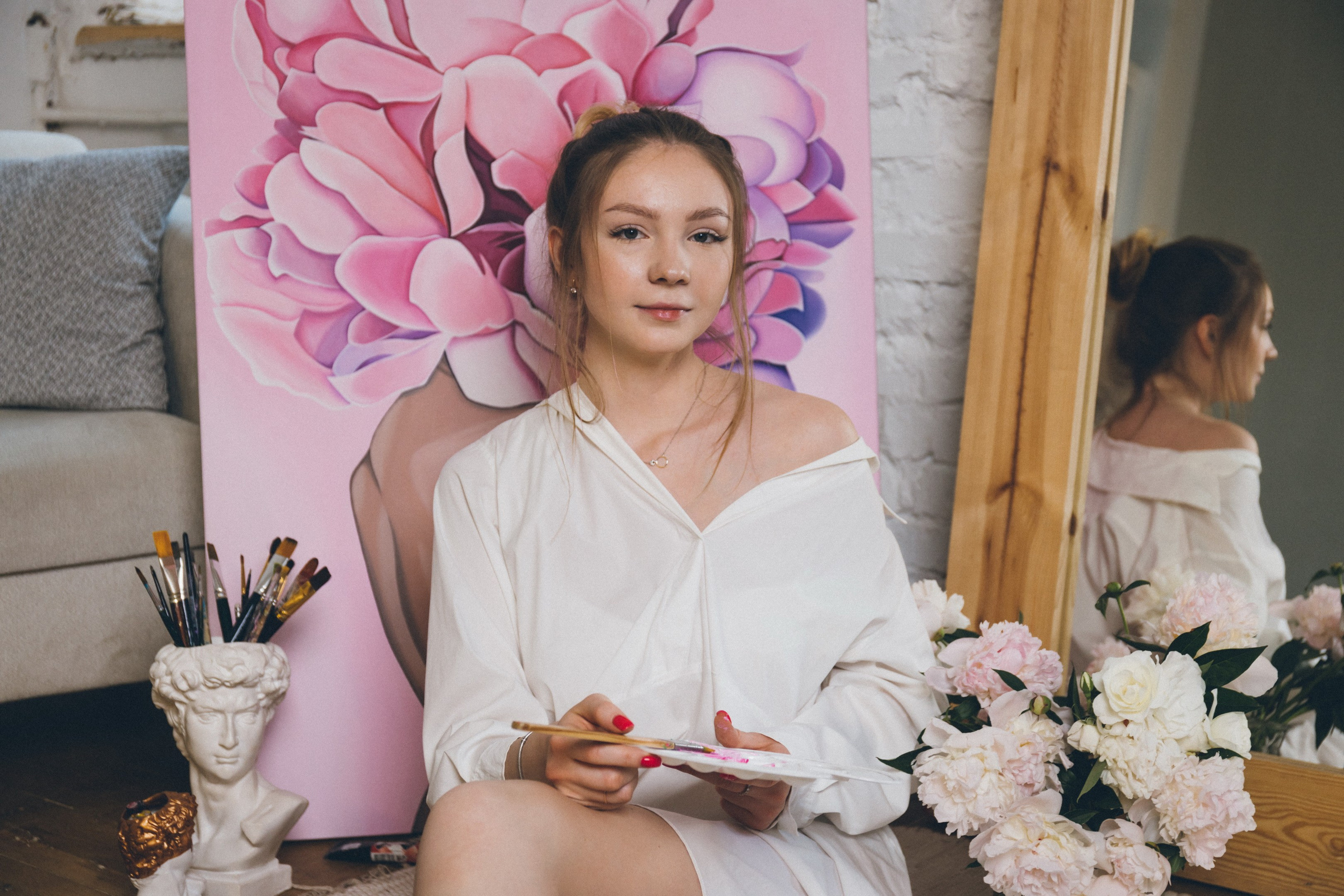 Алеся-фотосессия для художника. Фотограф Анна Кучерявая | Свадьбы и мероприятия в Дубае