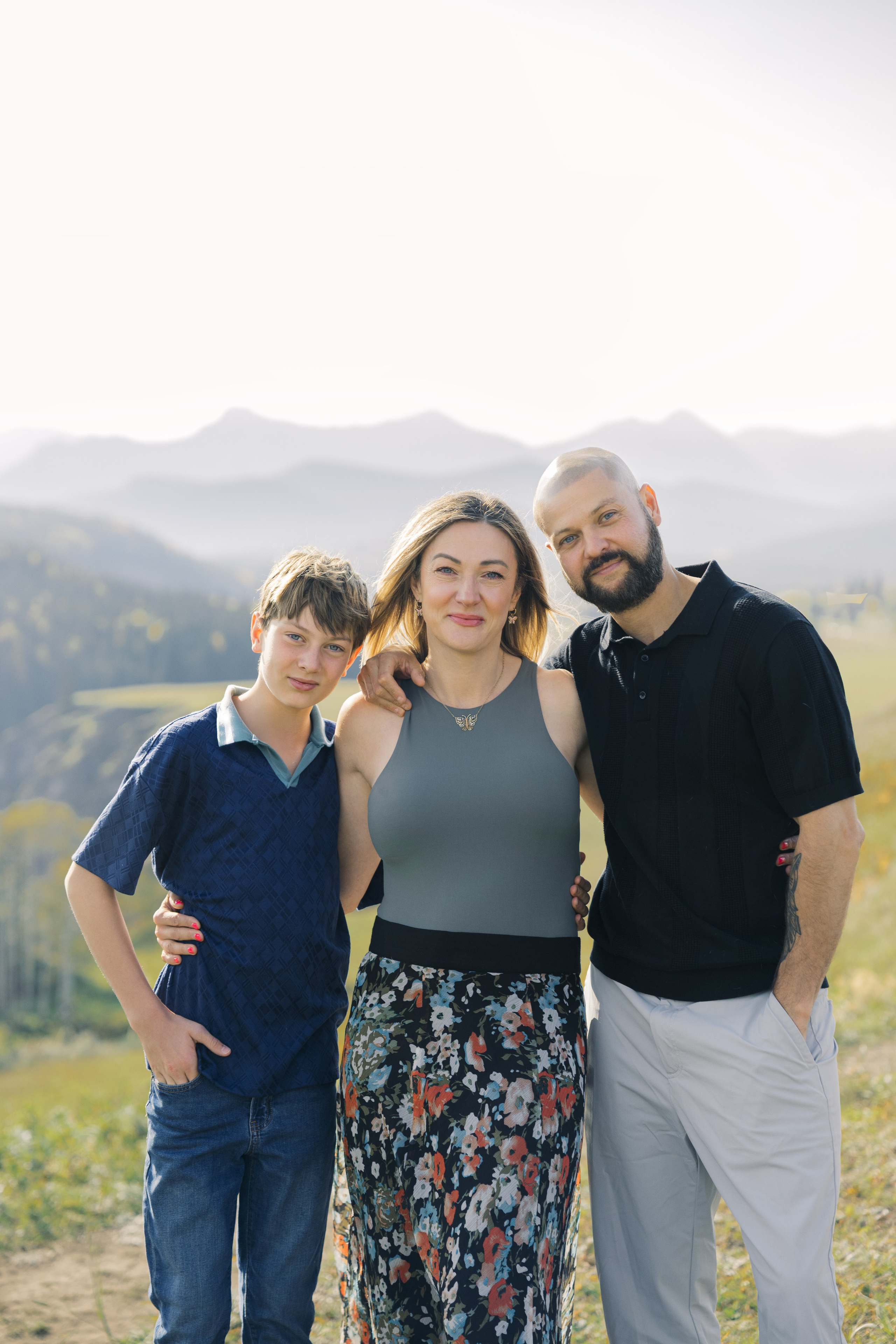 Aleksandra’s family. Home