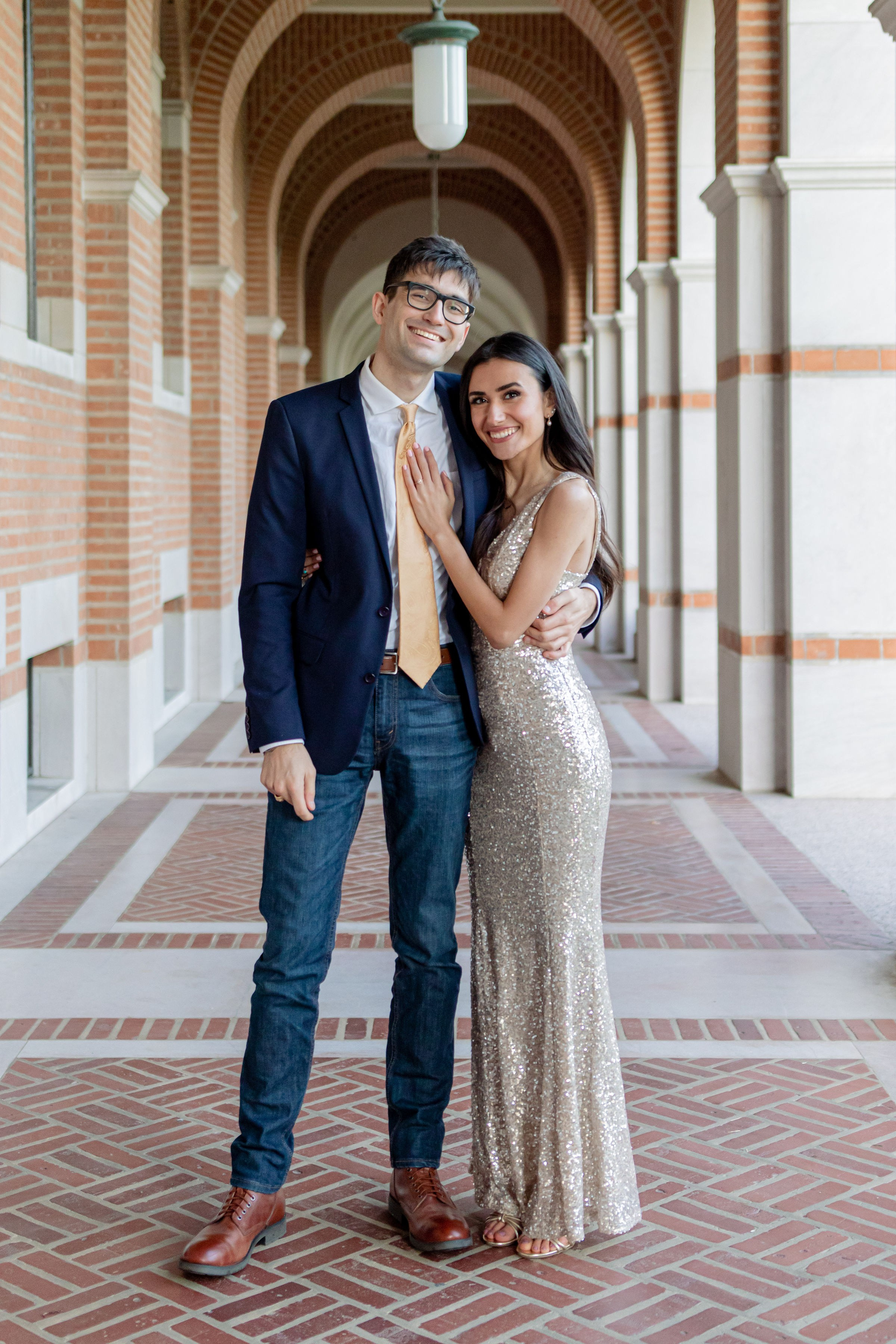 Nikkie and Sebastian's engagement photoshoot at Rice University