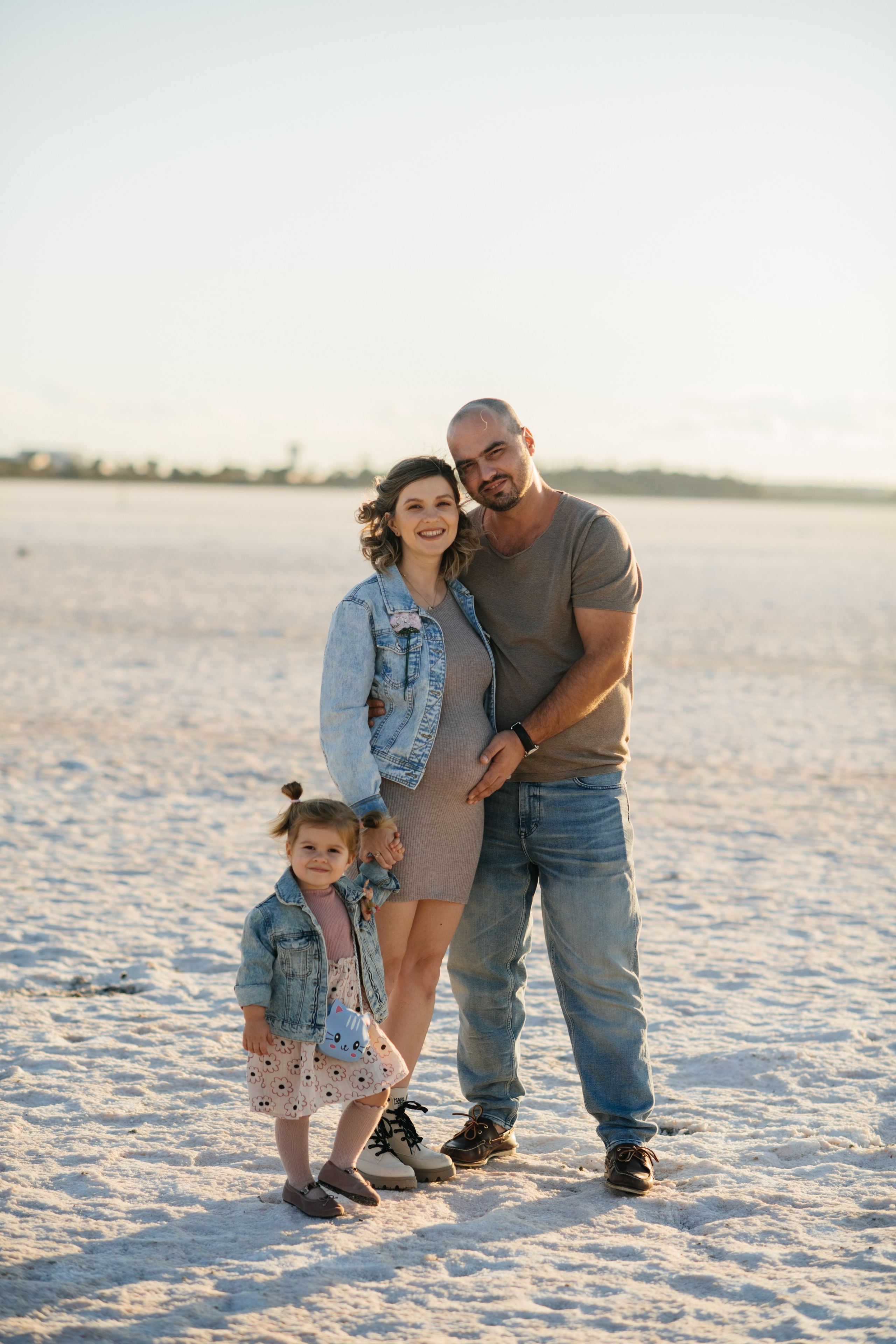 На соленом озере. Фотограф на Кипре