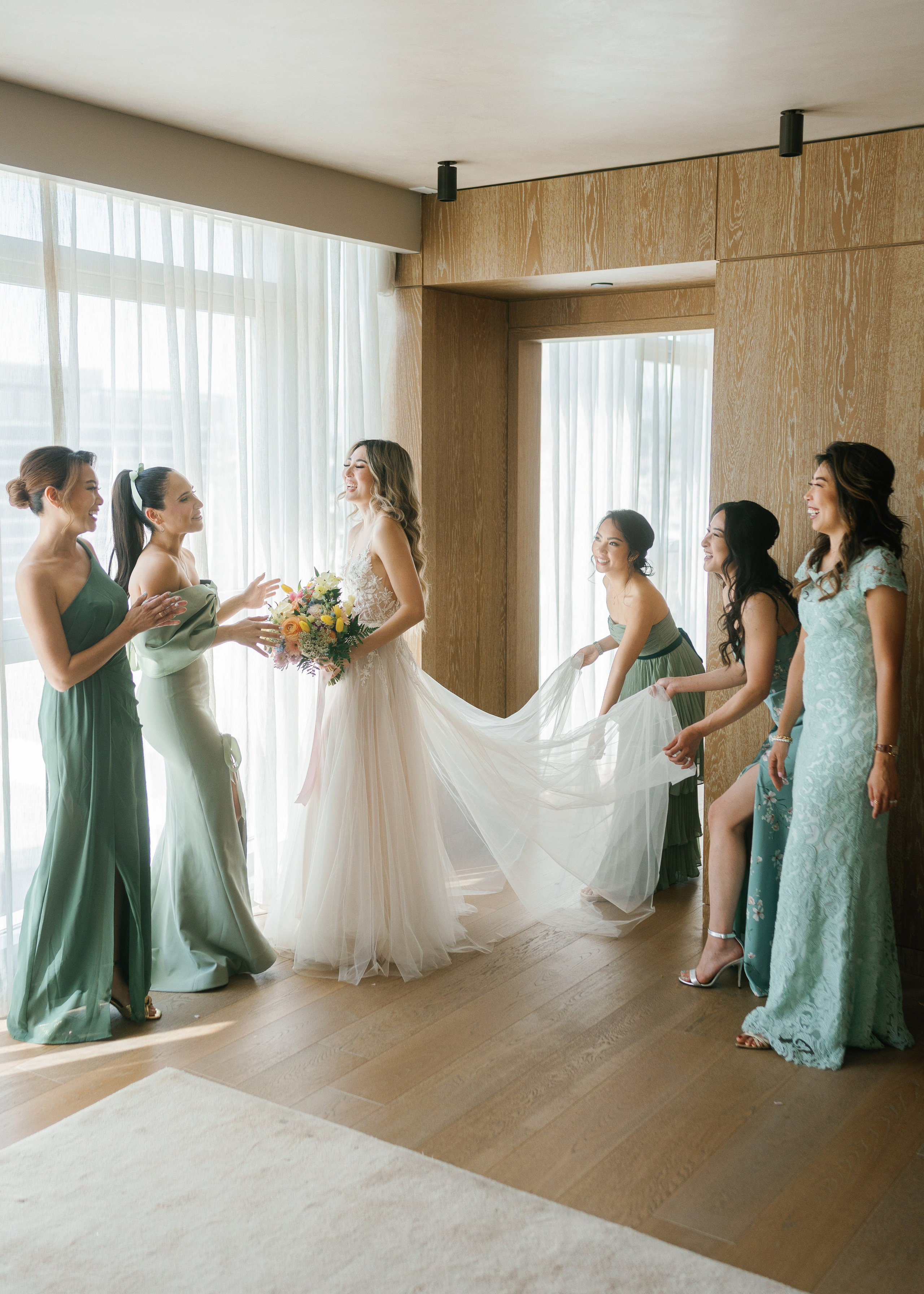 Wedding at Conrad Hotel Los Angeles. Wedding Photography & Videography Team in California, Los Angeles, San Francisco, San Diego and Travel