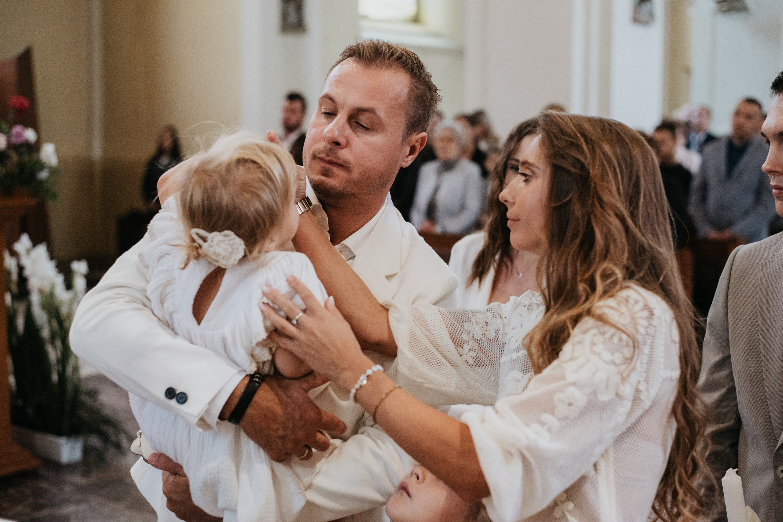 Chrzest Święty Zuzi. Dominika Strachacka Fotografia | Fotograf ślubny i rodzinny Opole Lubelskie Lublin