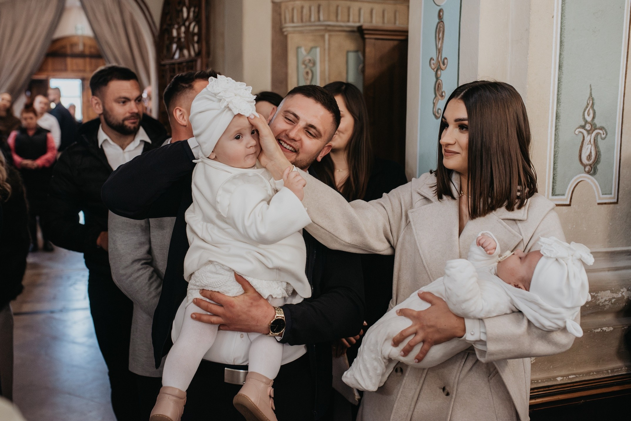 Chrzest Święty Łucji i Mai. Dominika Strachacka Fotografia | Fotograf ślubny i rodzinny Opole Lubelskie Lublin