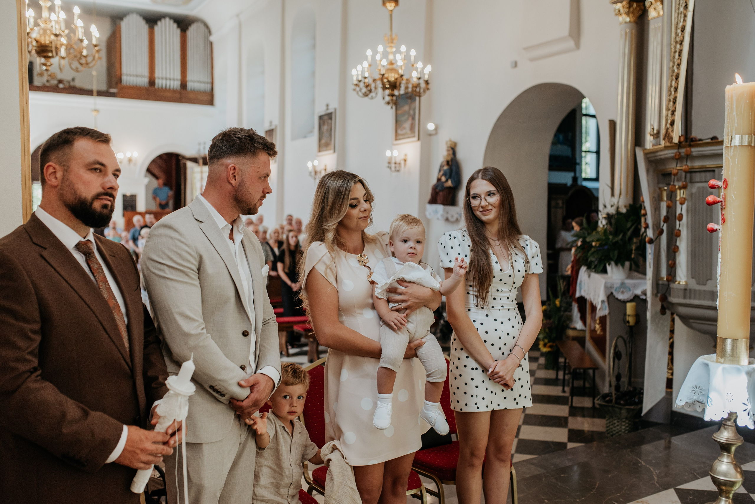 Chrzest Święty Ignasia. Dominika Strachacka Fotografia | Fotograf ślubny i rodzinny Opole Lubelskie Lublin