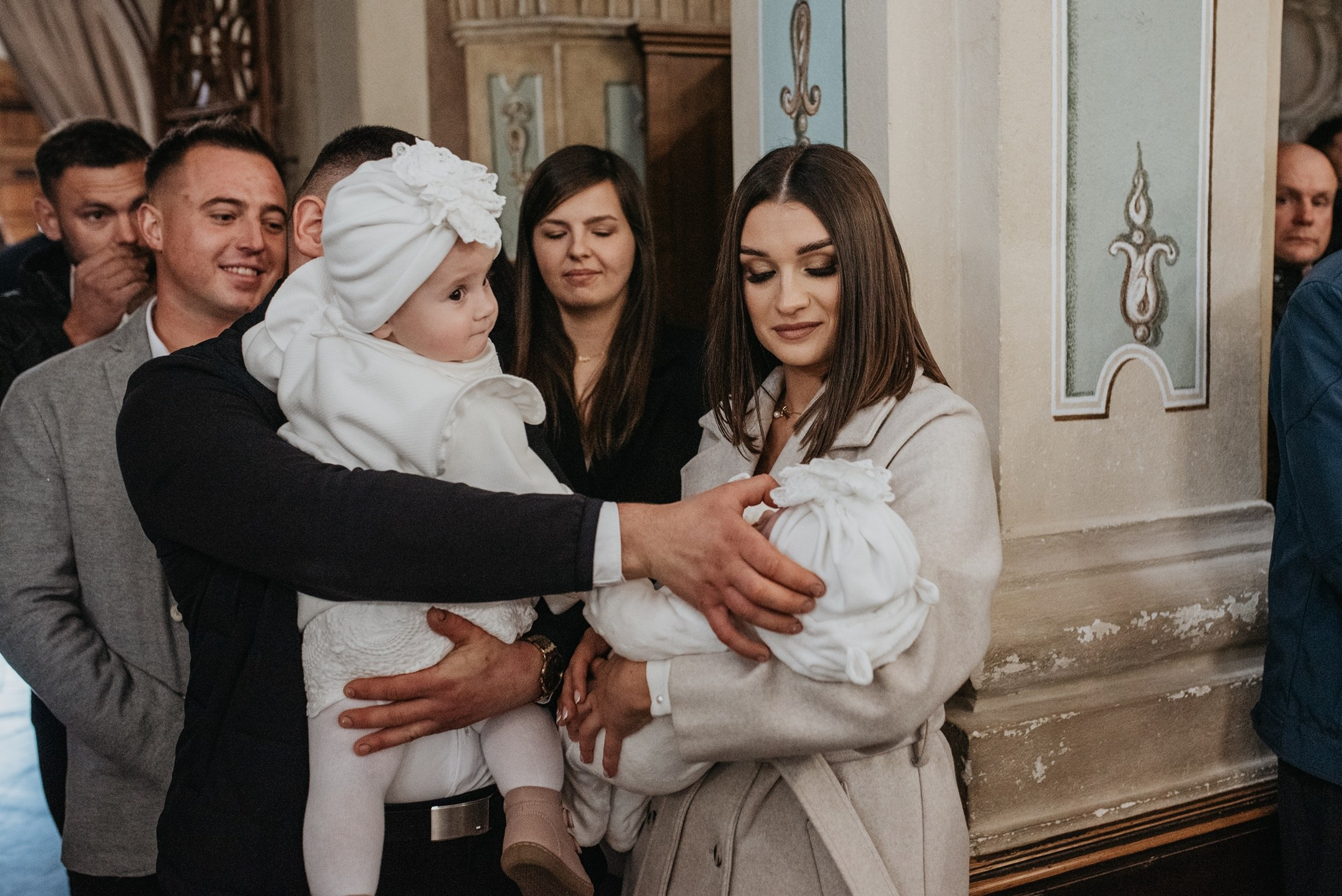 Chrzest Święty Łucji i Mai. Dominika Strachacka Fotografia | Fotograf ślubny i rodzinny Opole Lubelskie Lublin