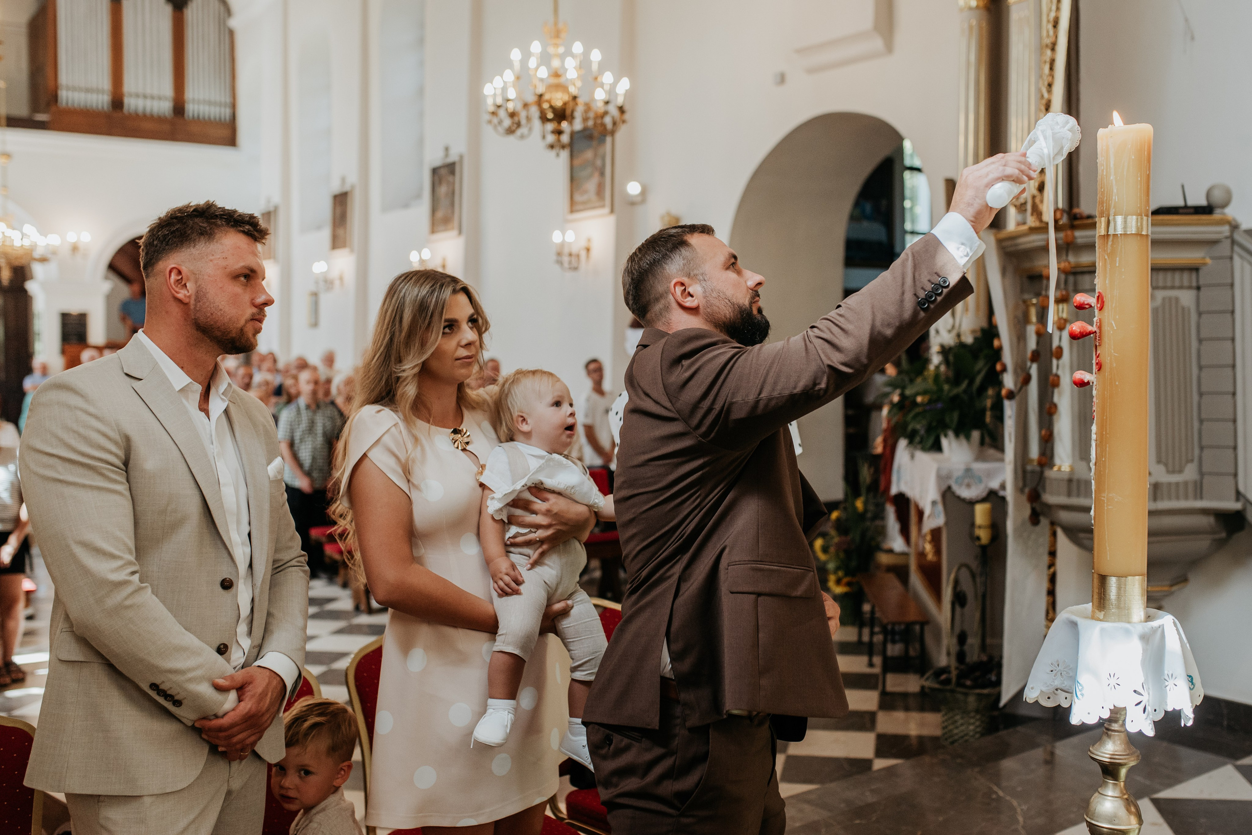 Chrzest Święty Ignasia. Dominika Strachacka Fotografia | Fotograf ślubny i rodzinny Opole Lubelskie Lublin