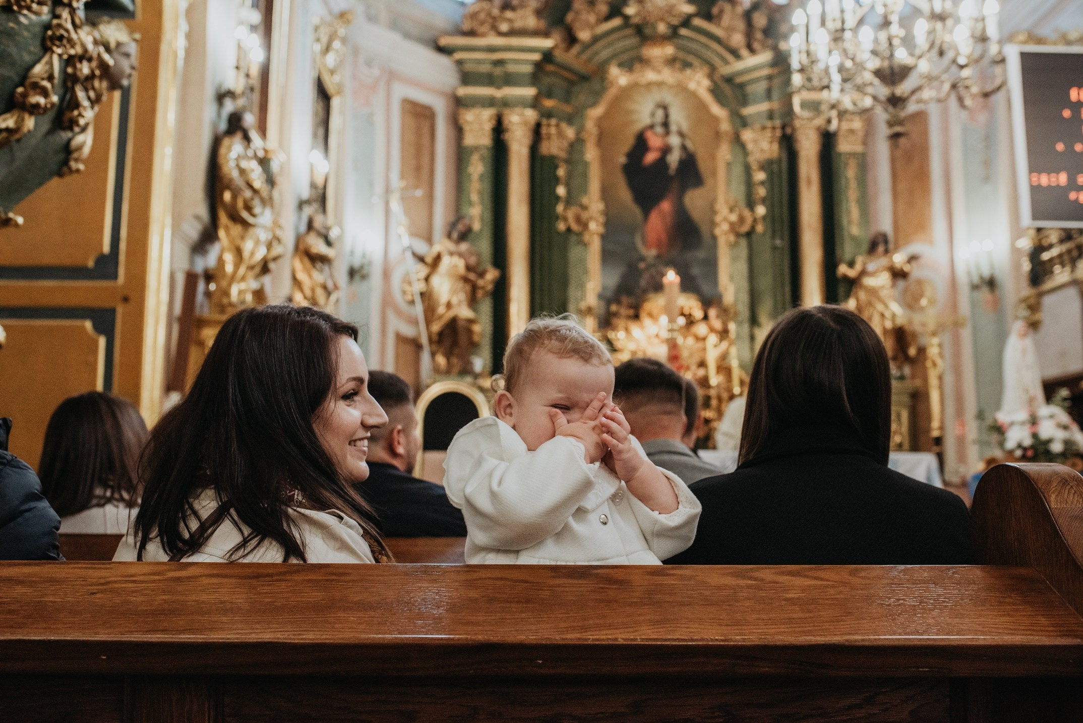 Chrzest Święty Łucji i Mai. Dominika Strachacka Fotografia | Fotograf ślubny i rodzinny Opole Lubelskie Lublin