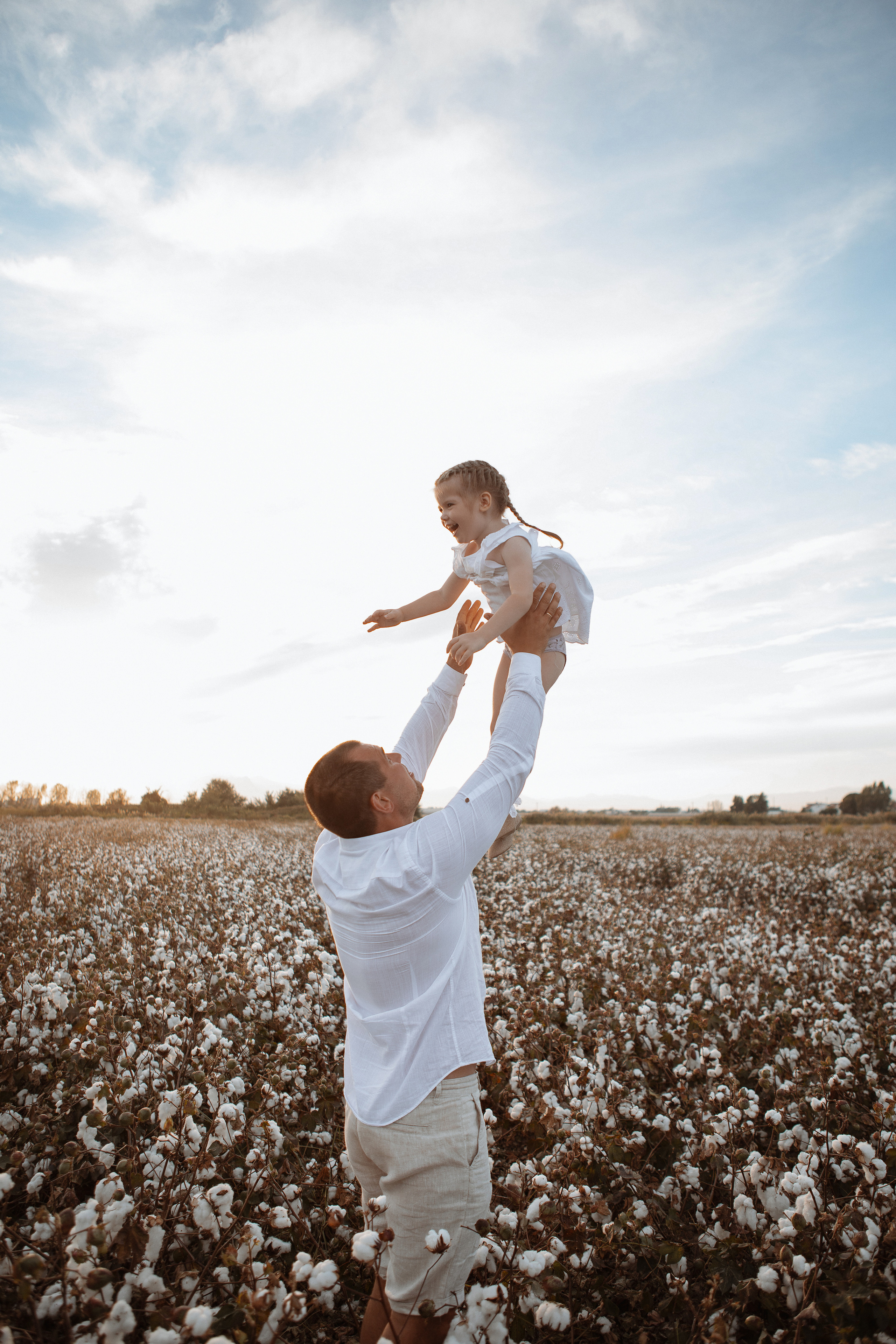 Семейная фотосессия в хлопковом поле. Фотограф в Турции | Алания, Сиде, Белек, Анталия, Кемер)