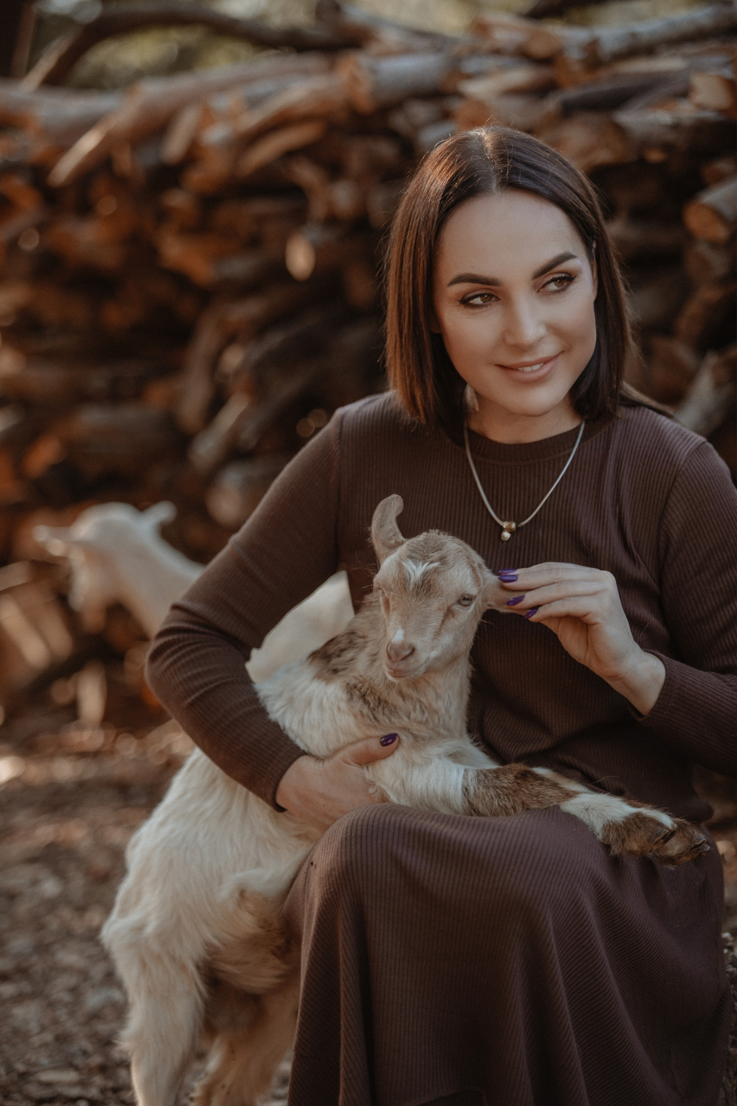 Семейная фотосессия с козлятами. Фотограф в Турции | Алания, Сиде, Белек, Анталия, Кемер)