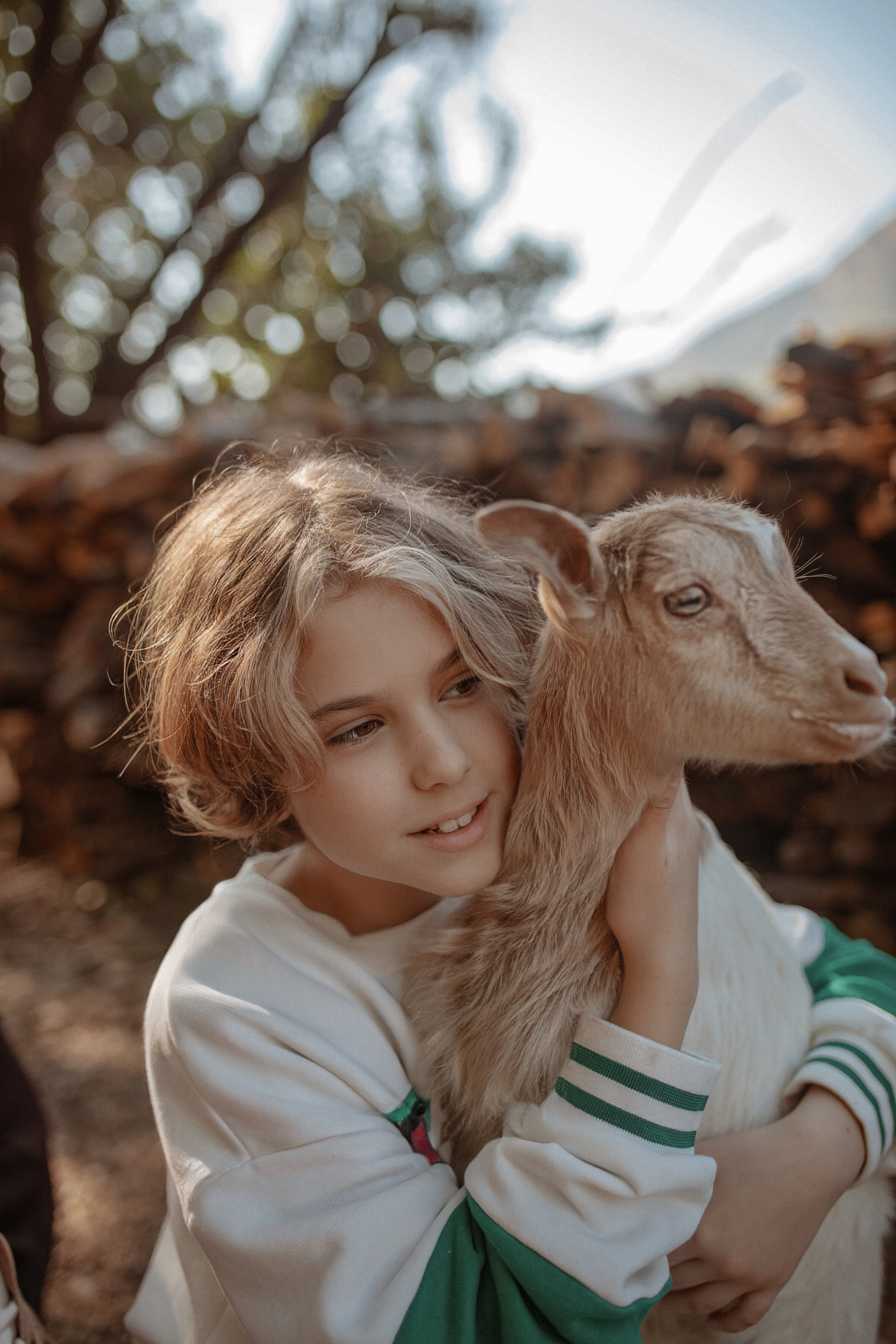 Семейная фотосессия с козлятами. Фотограф в Турции | Алания, Сиде, Белек, Анталия, Кемер)