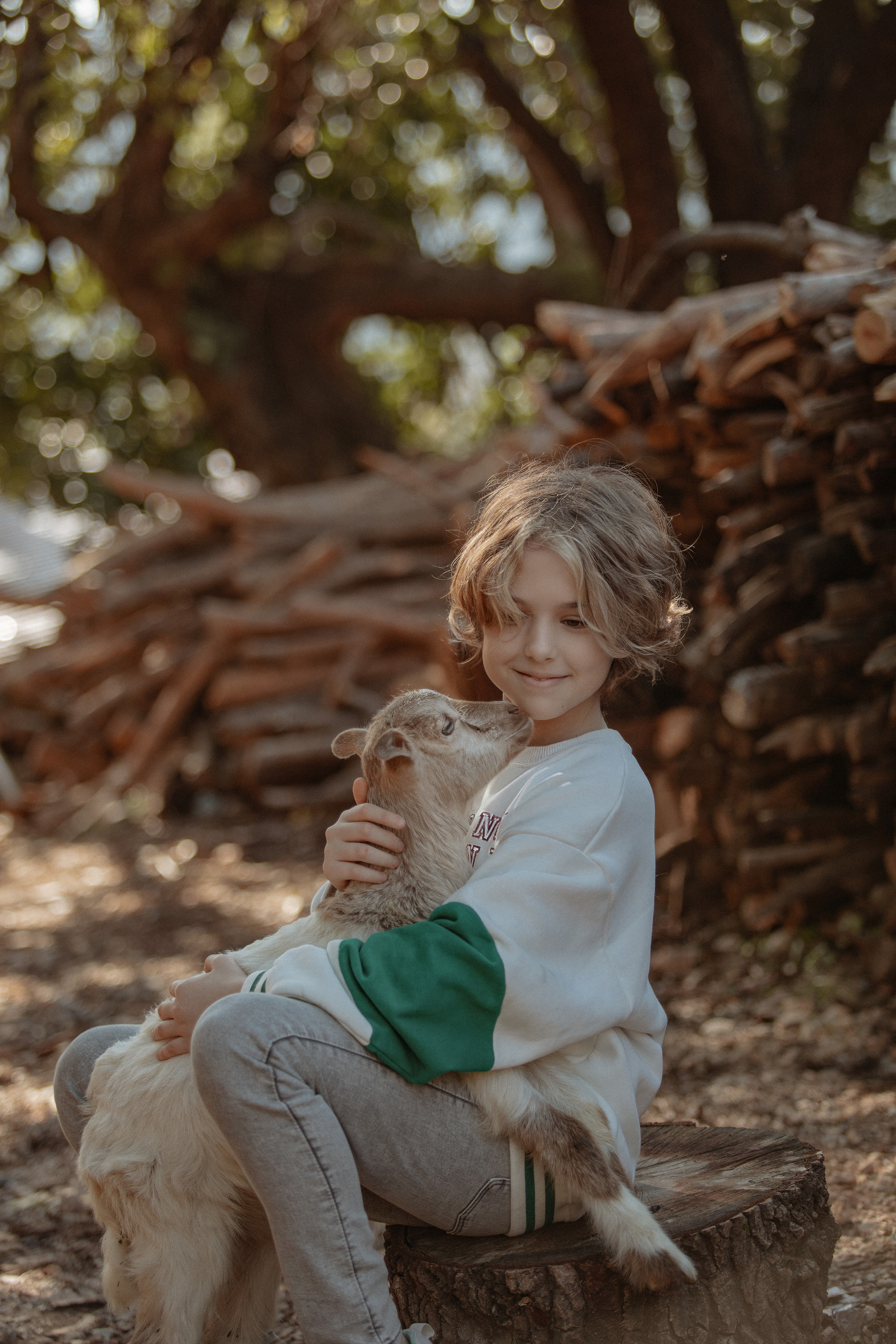 Семейная фотосессия с козлятами. Фотограф в Турции | Алания, Сиде, Белек, Анталия, Кемер)
