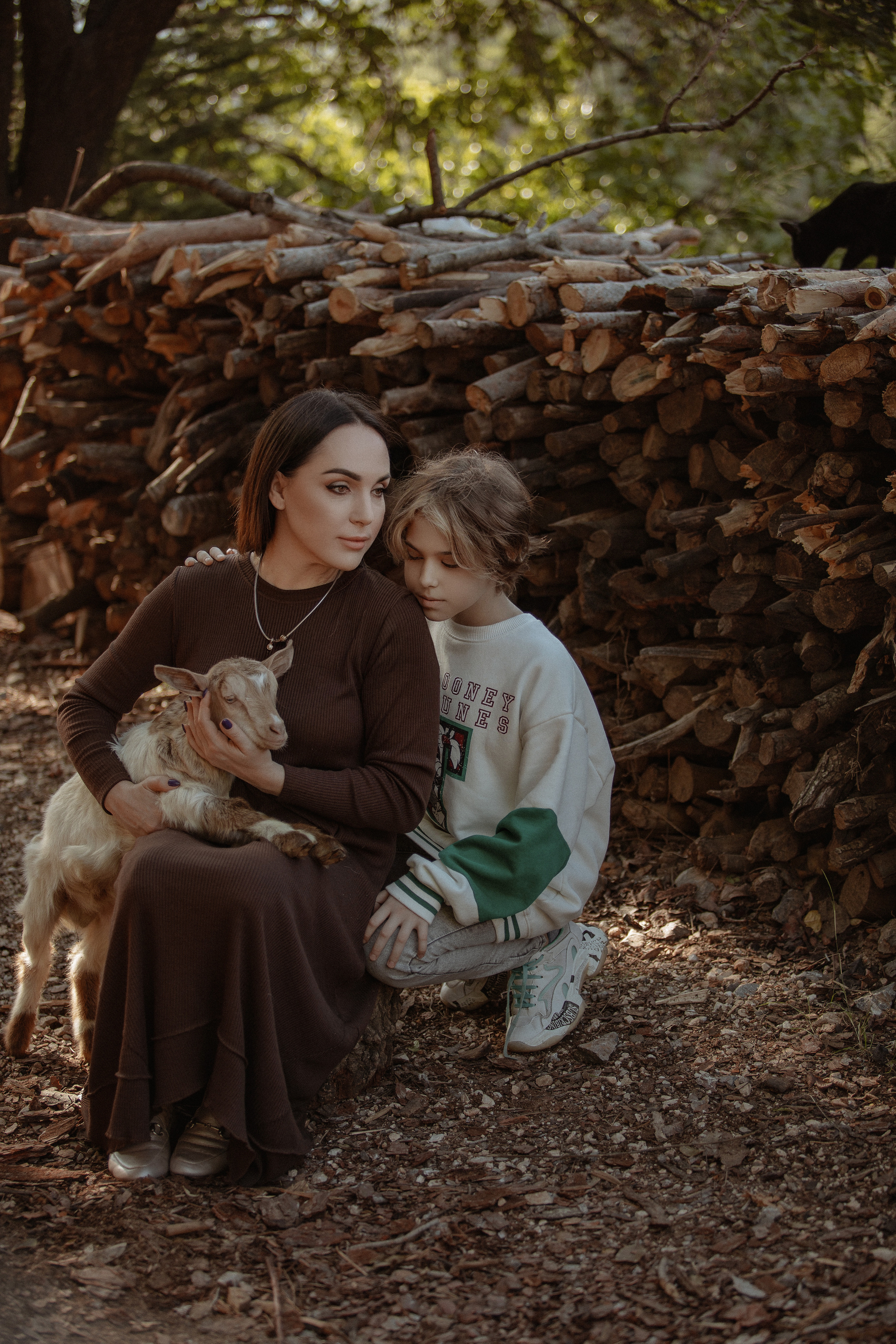 Семейная фотосессия с козлятами. Фотограф в Турции | Алания, Сиде, Белек, Анталия, Кемер)