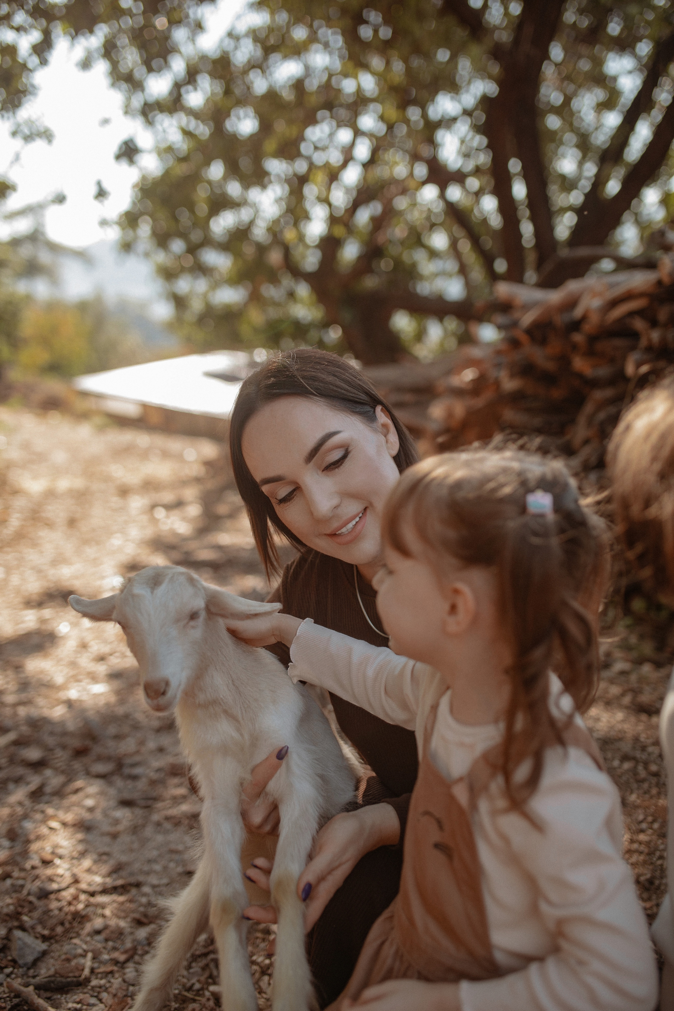Семейная фотосессия с козлятами. Фотограф в Турции | Алания, Сиде, Белек, Анталия, Кемер)