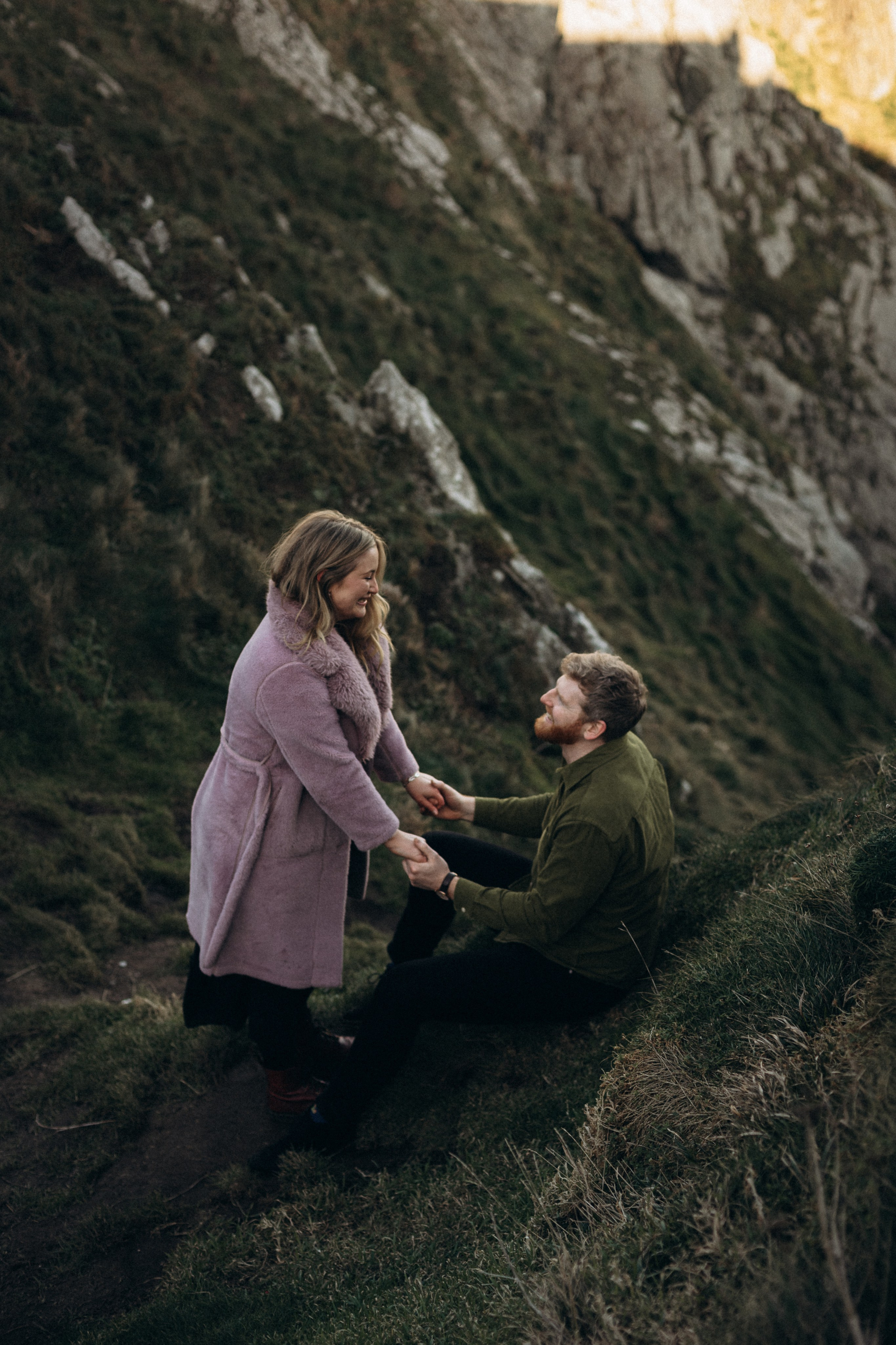 Howth cliff photoshoot. Wedding & Family photographer in County Donegal and Dublin, Ireland