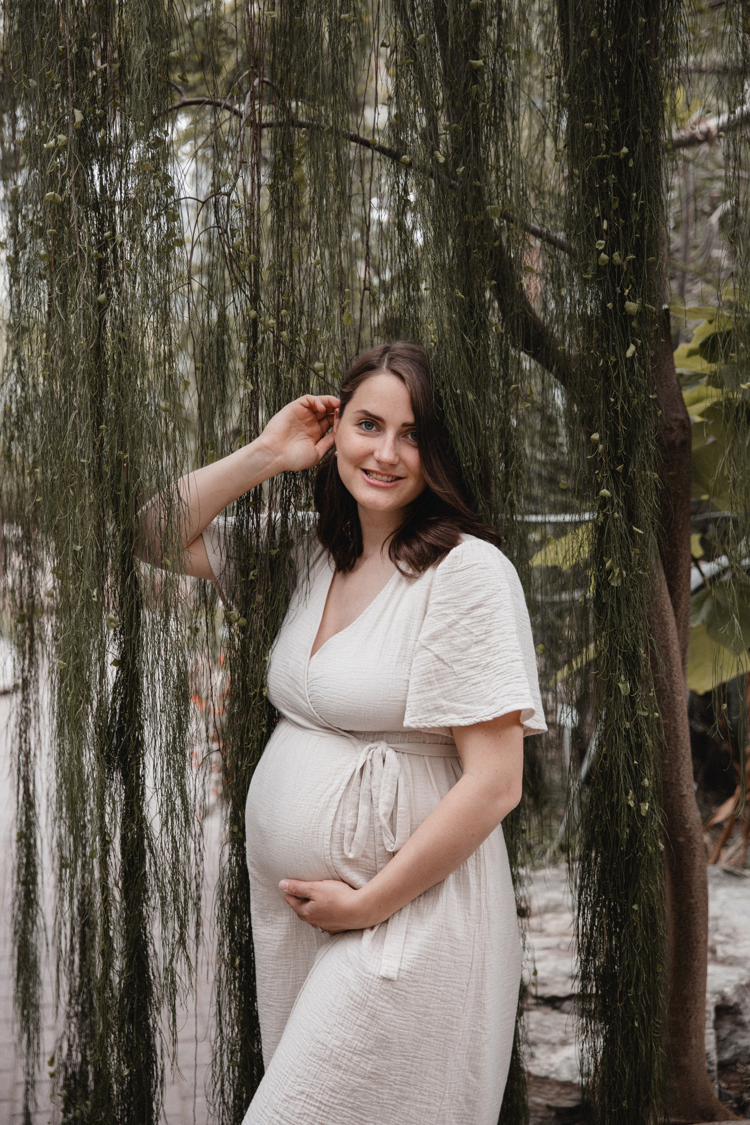 Babybauch Shooting im Botanischen Garten Bochum | Reiche Fotografie. Hochzeitsfotografin Bochum | Halyna Reiche Fotografie NRW