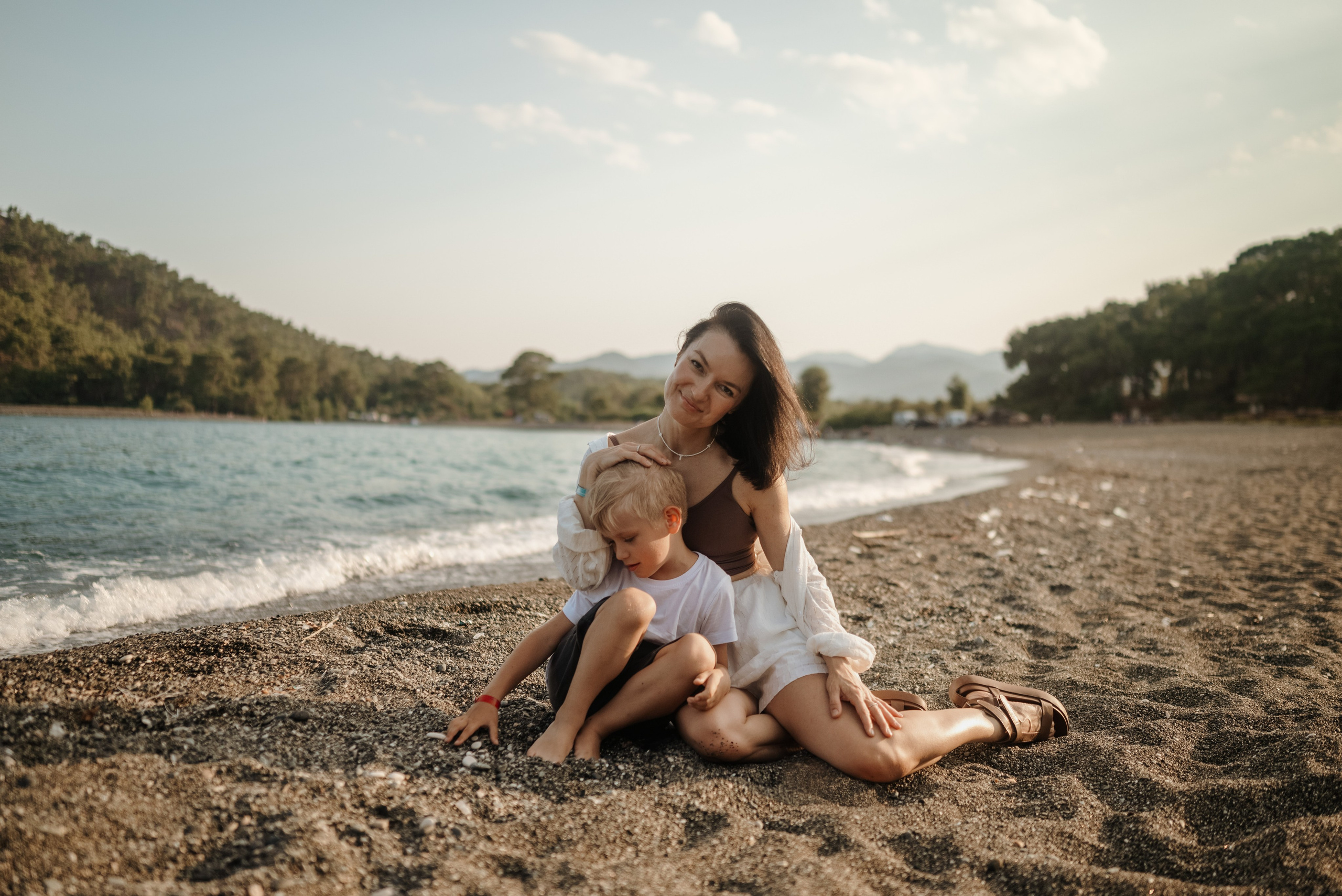 Семейная фотосессия в бухте Кемера. Photographer in Antalya, Kemer, Turkey