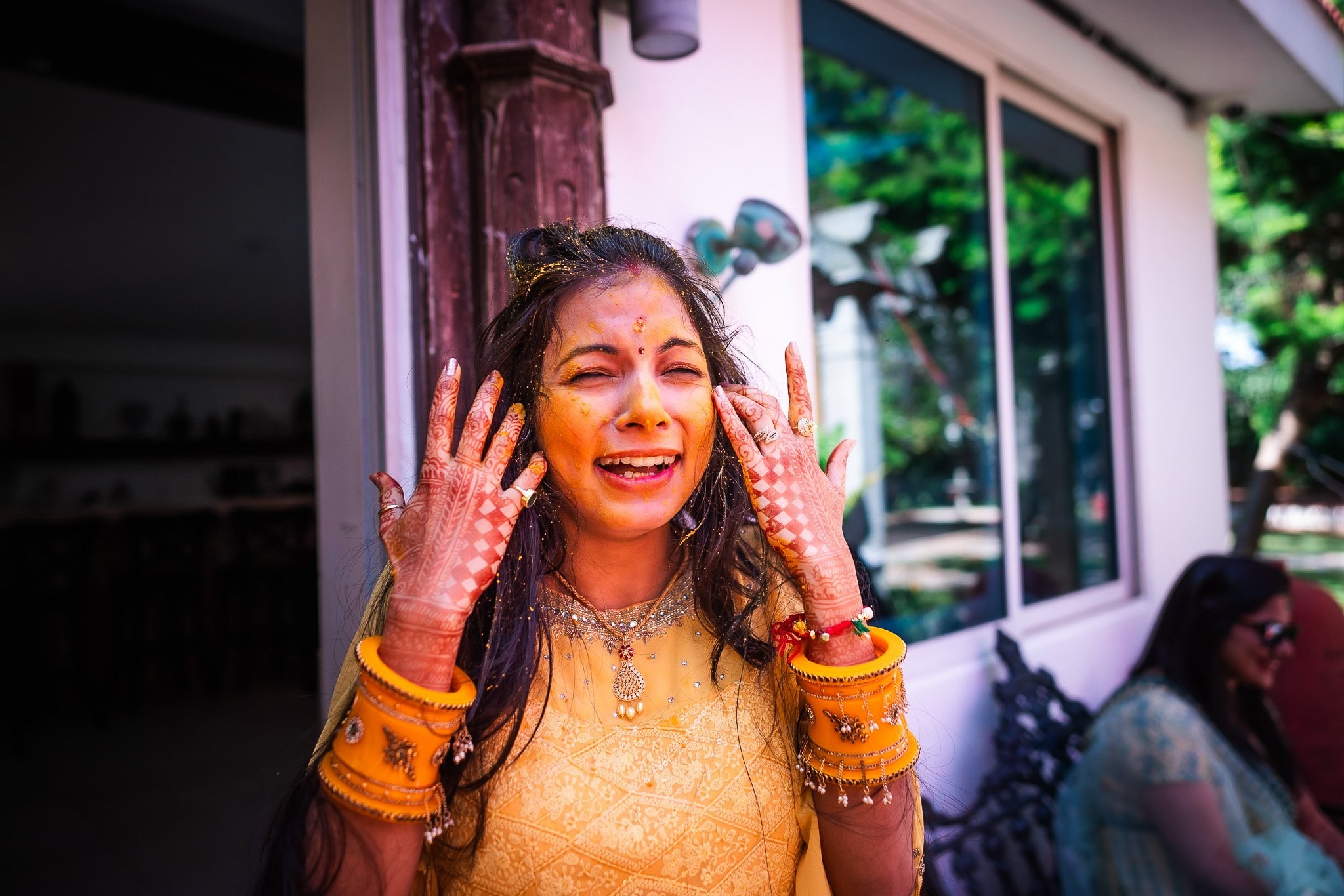 Telugu + Punjabi Fusion Wedding at Le Roma Gardenia resort, Bangalore, India