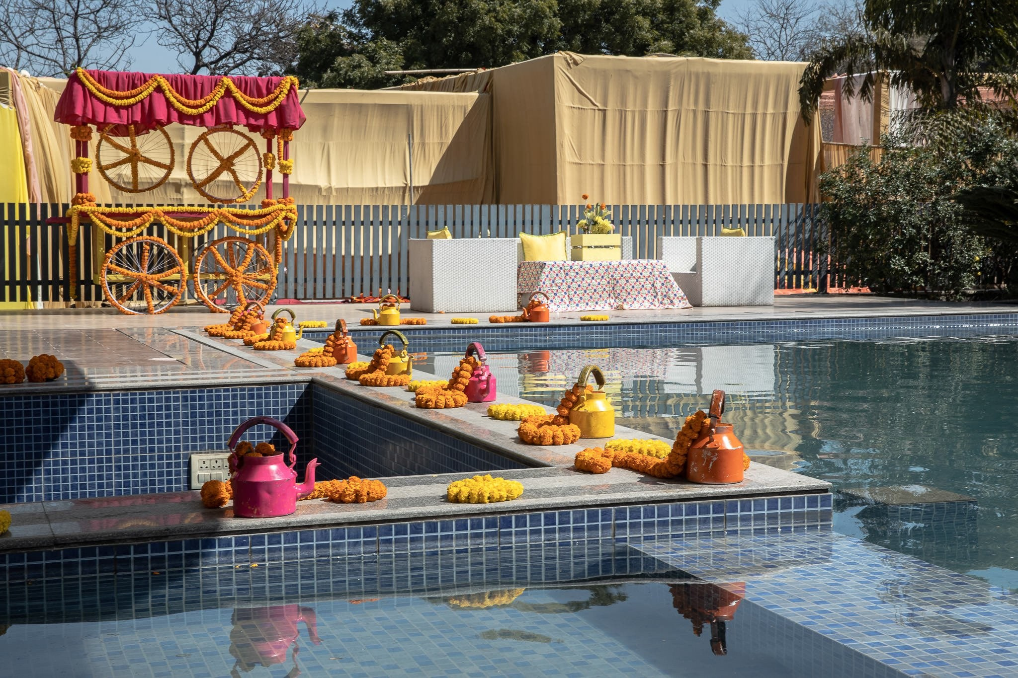 Punjabi + Marathi fusion wedding at New Delhi, India