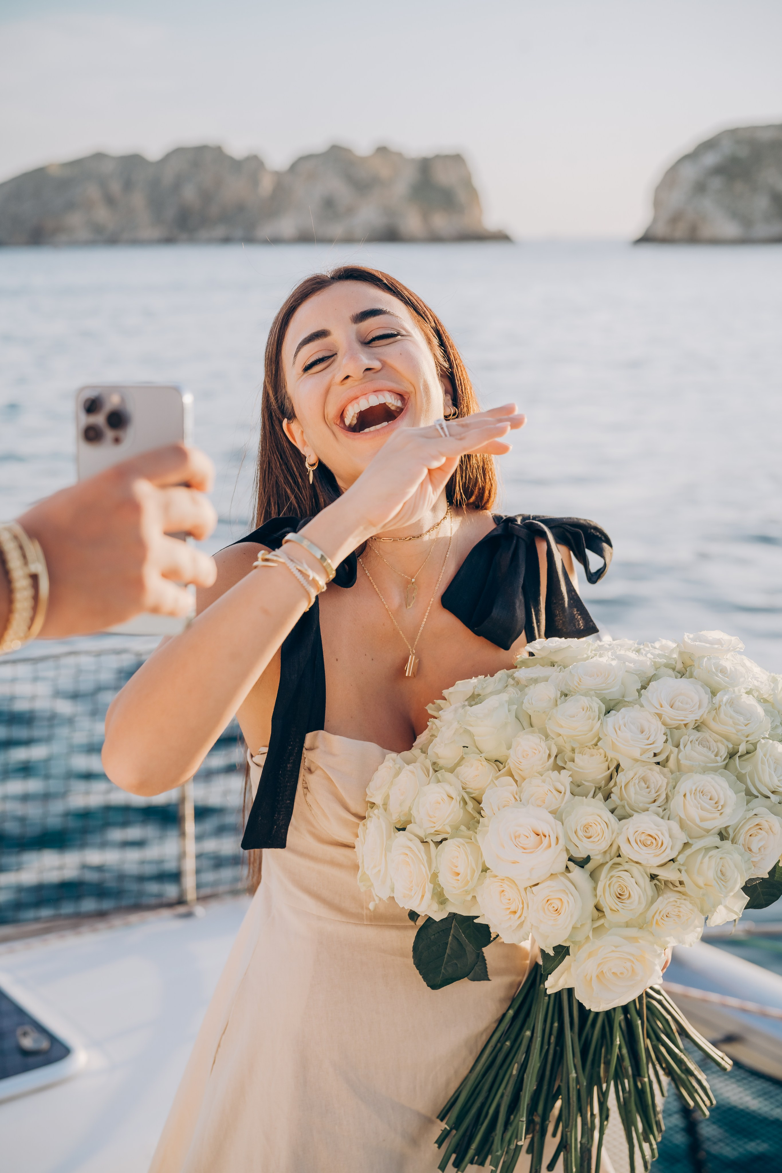 Engagement on a yacht at sunset. Фотограф у Пальма де Майорка