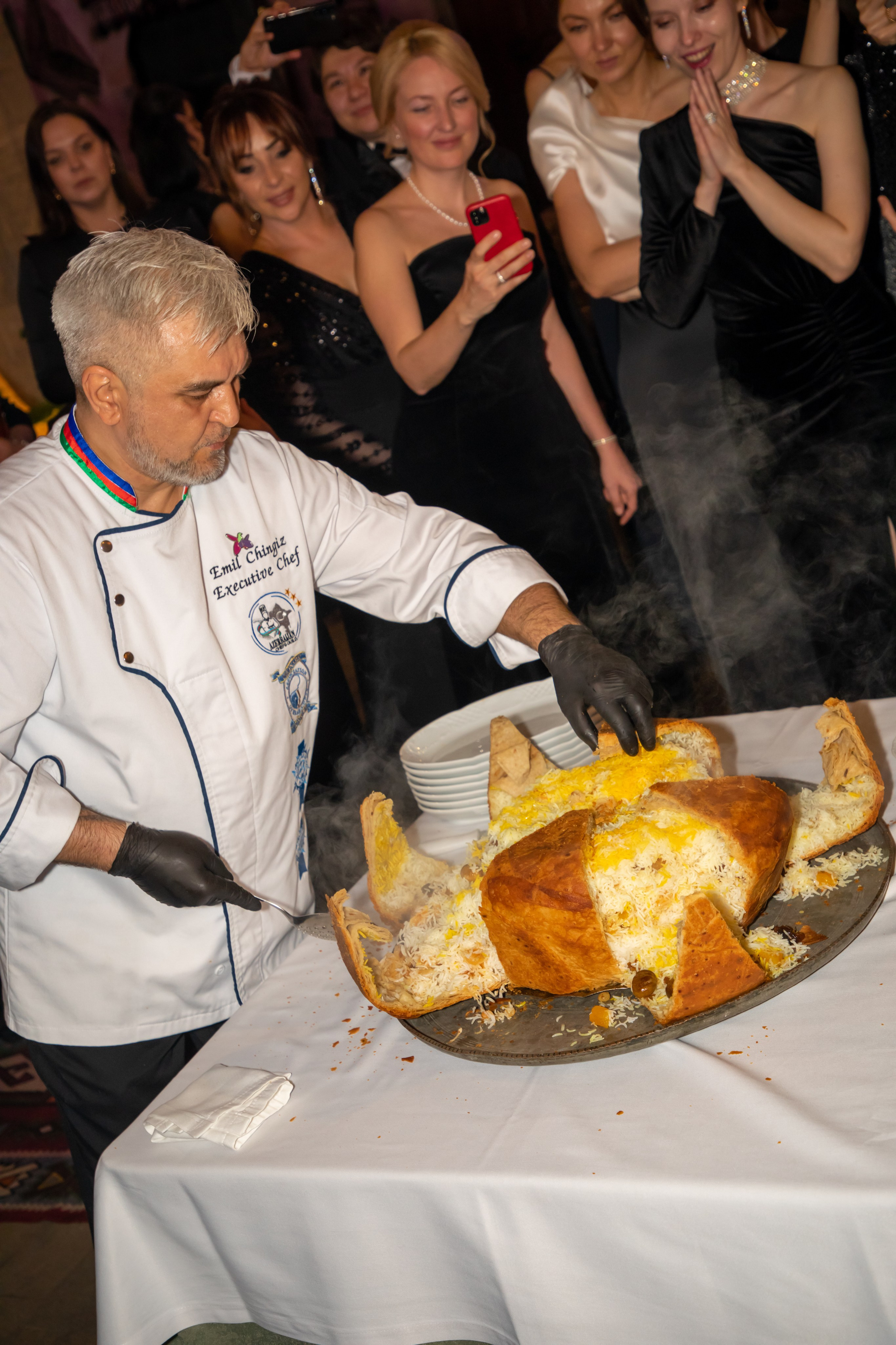 Gala-Dinner with the French Countess, the main etiquette expert Marie de Tilly. Baku Photographer