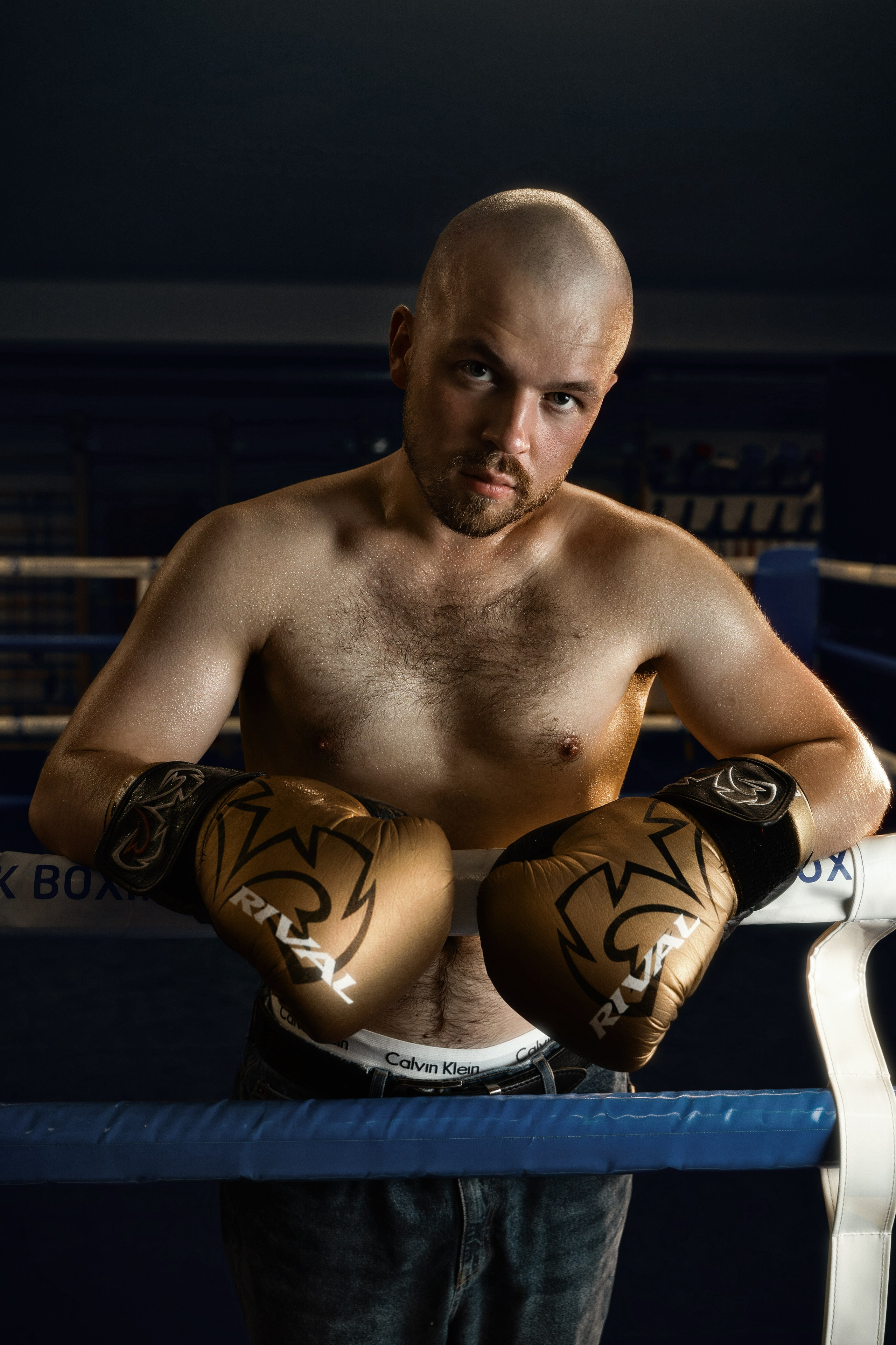 Jay in the boxing gym in Marbella