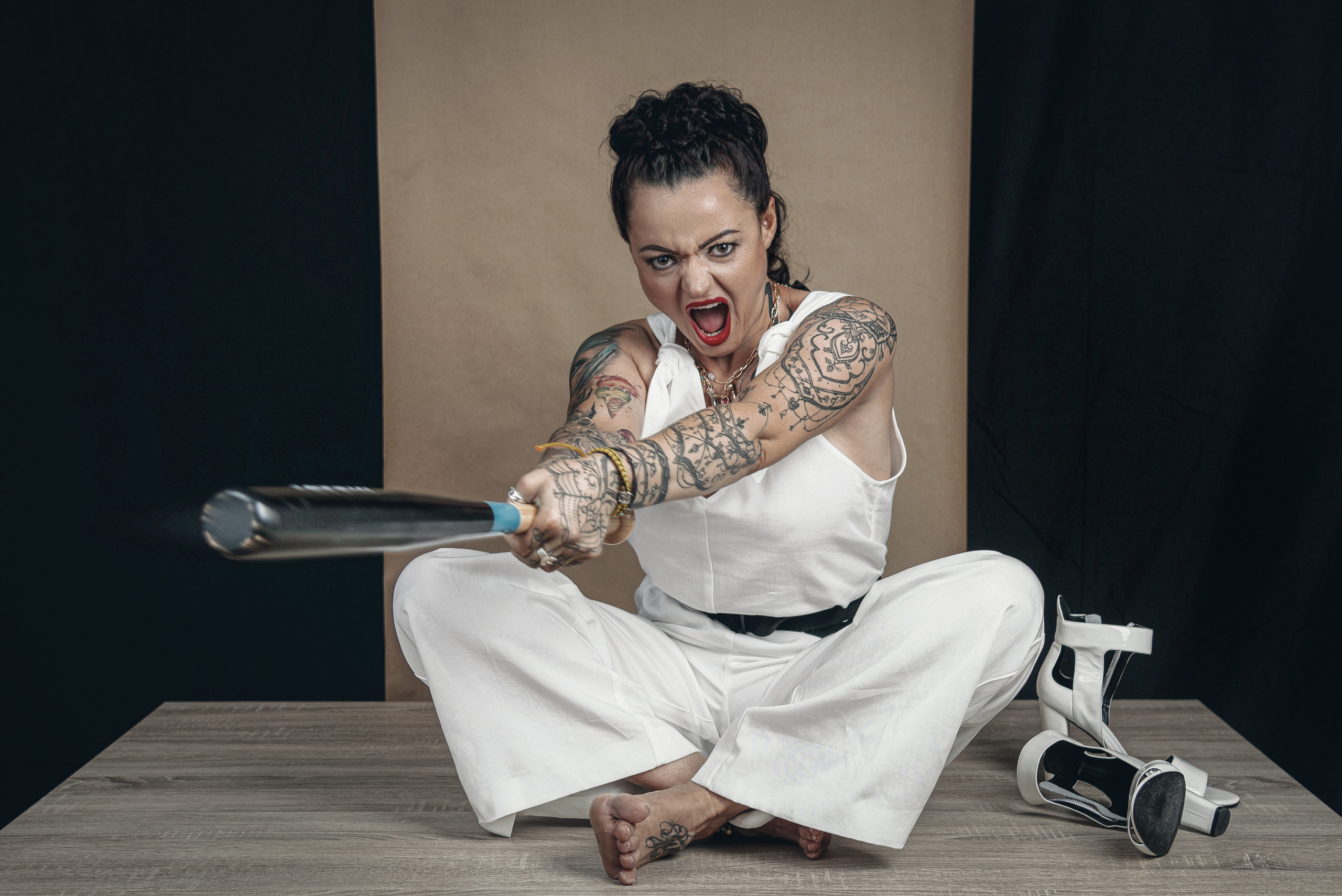 Creative studio photo session for a pastry chef in Spain