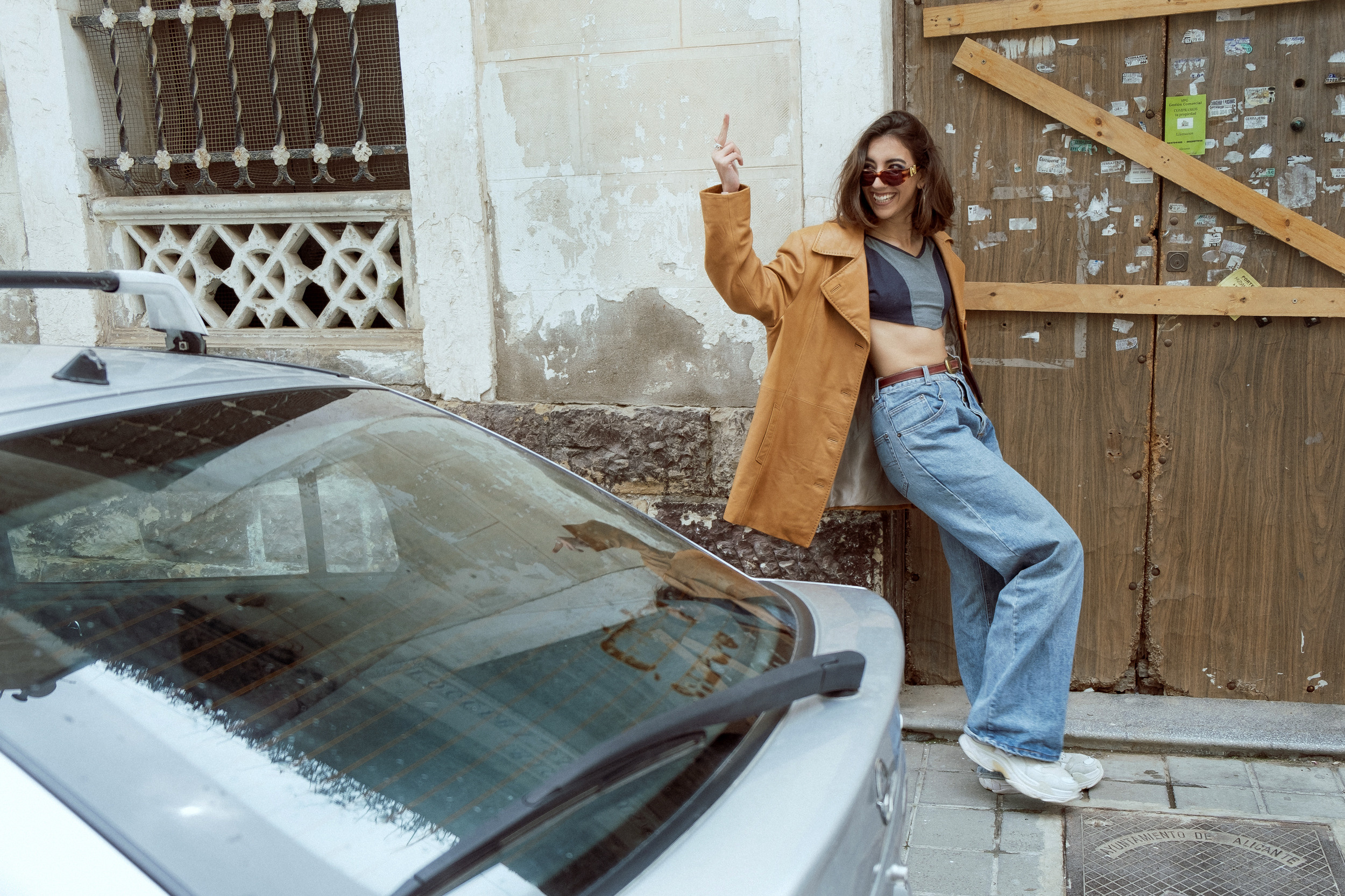 Photoshoot for a vintage clothing store in Spain