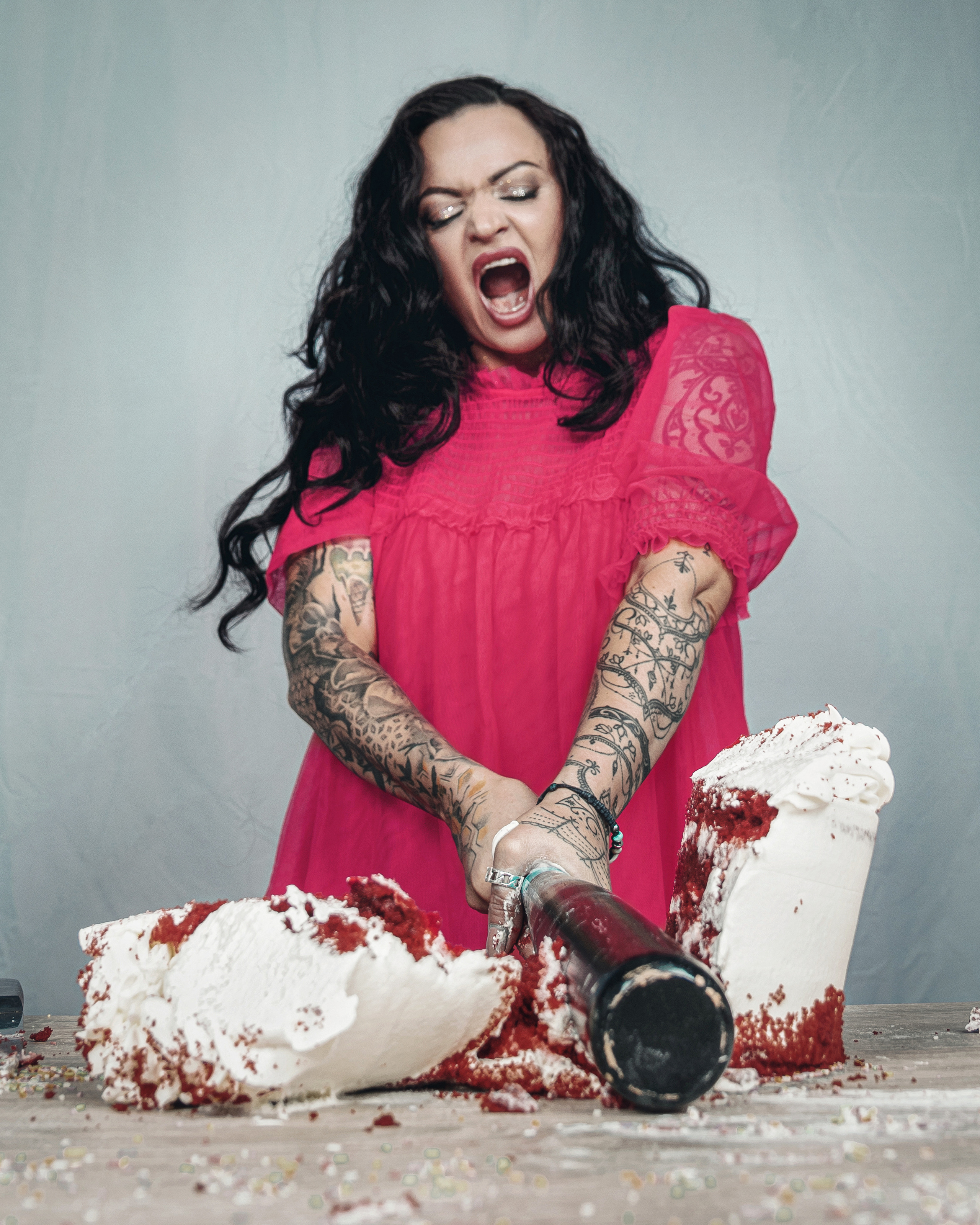 Creative studio photo session for a pastry chef in Spain