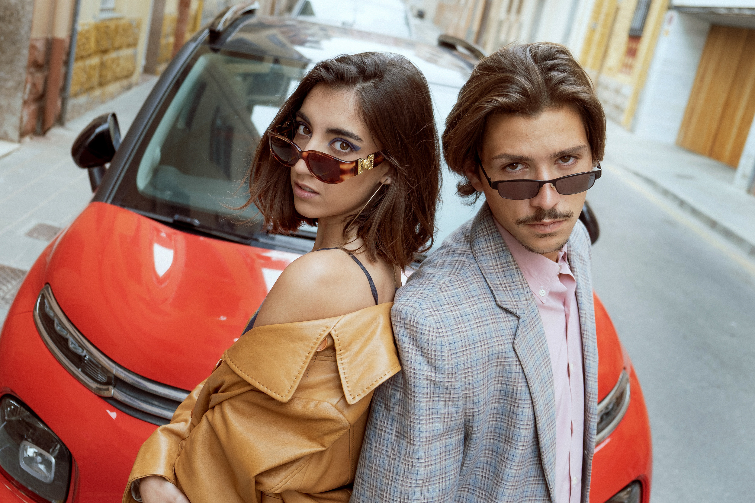 Photoshoot for a vintage clothing store in Spain