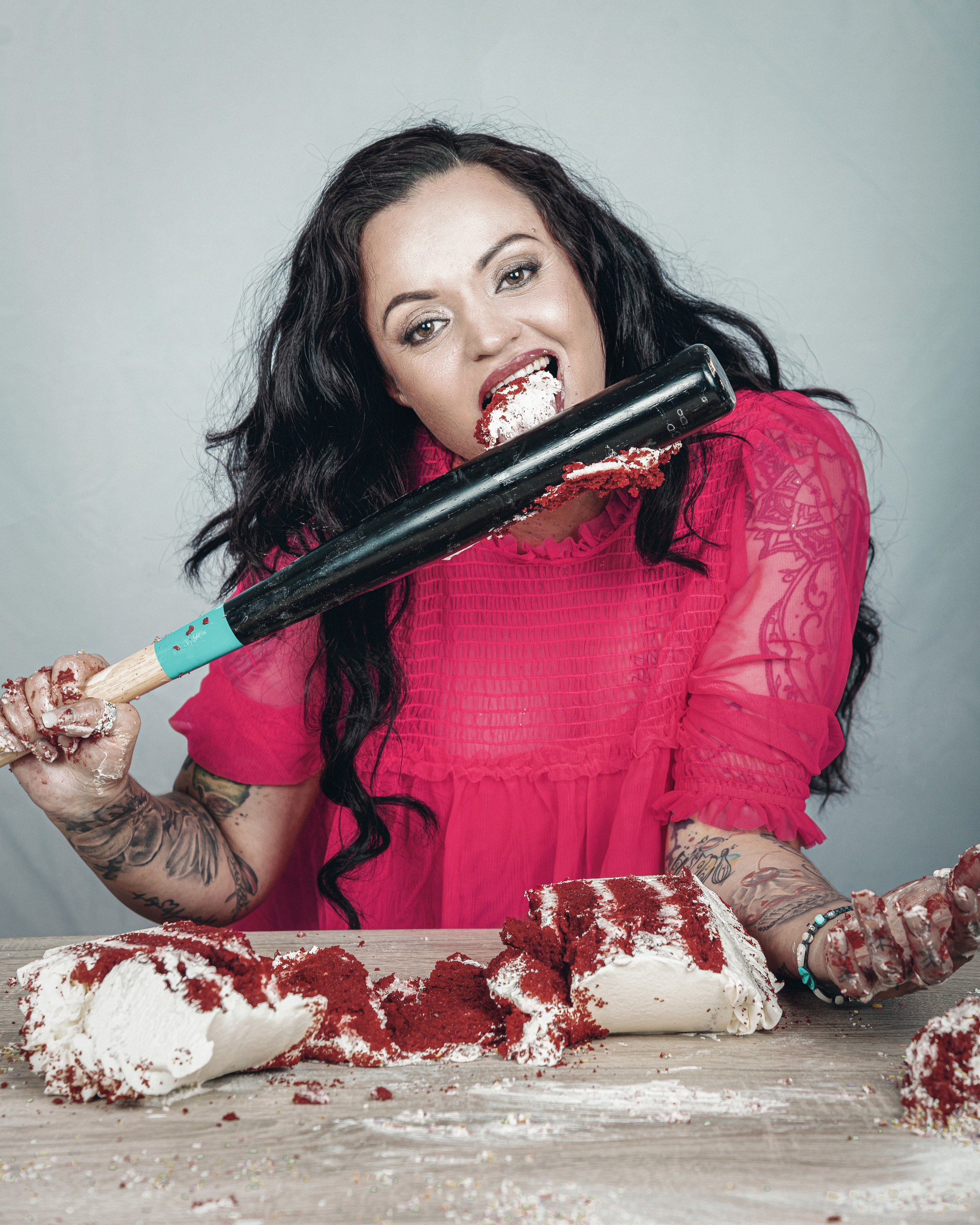 Creative studio photo session for a pastry chef in Spain