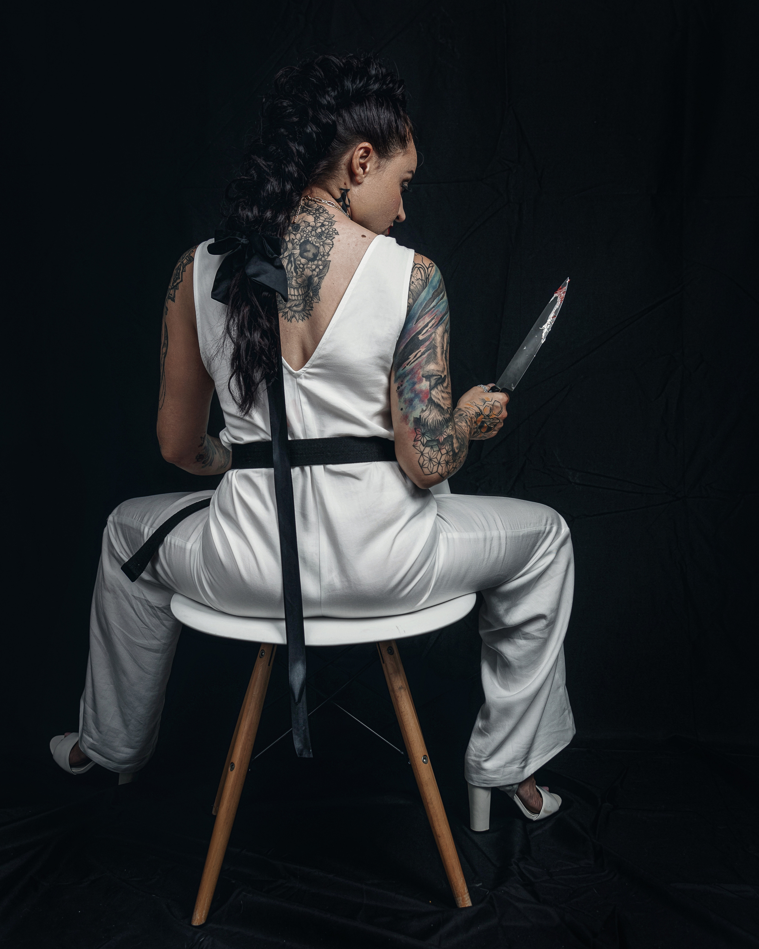 Creative studio photo session for a pastry chef in Spain