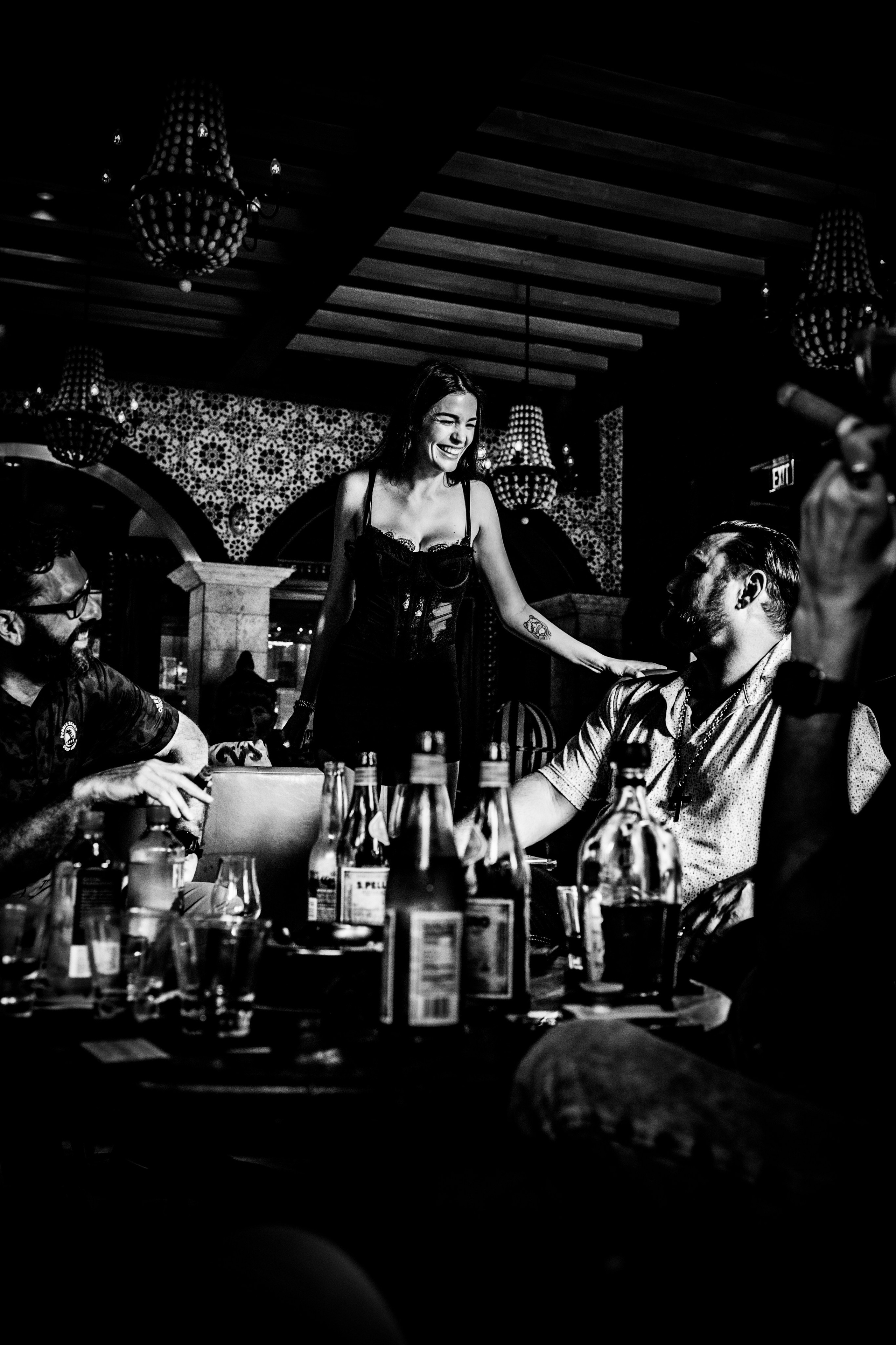 Burn Black and White Series. Out and About 239