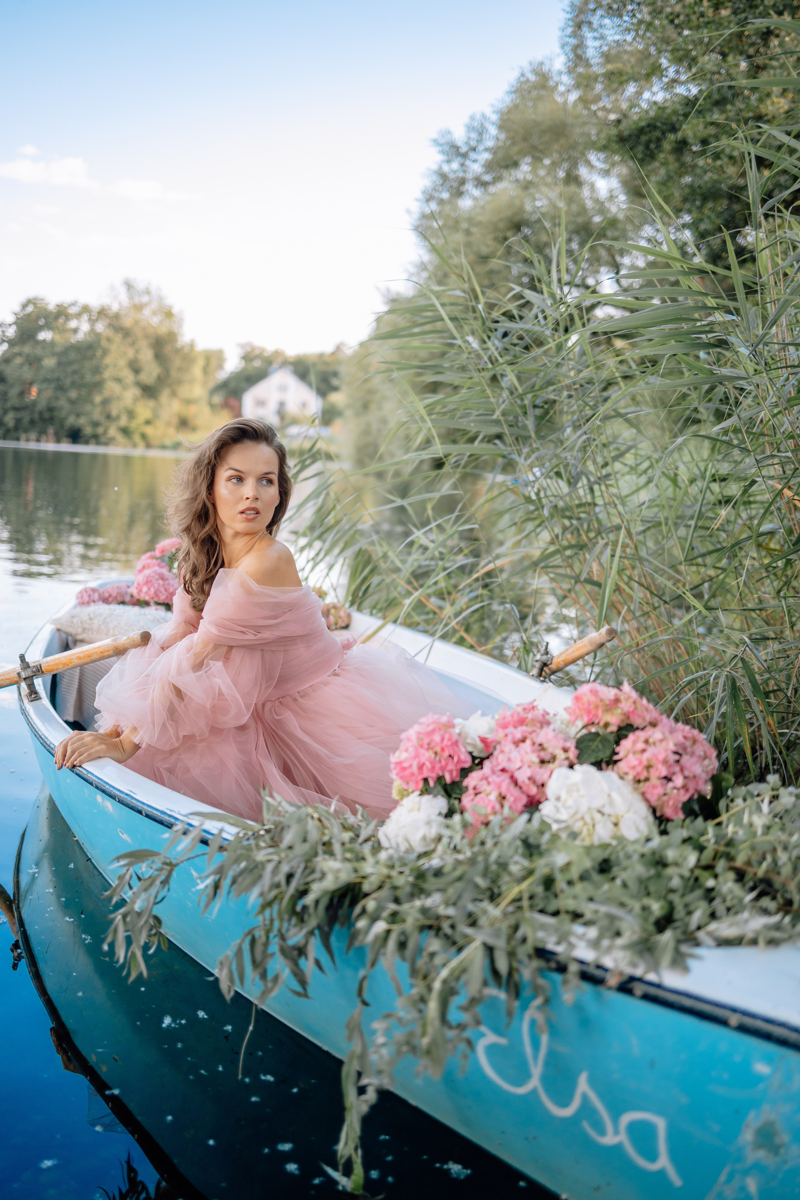 Das Boot mit Blumen. Hochzeitsfotograf München Taufe Familienfotograf Tanja Mauke