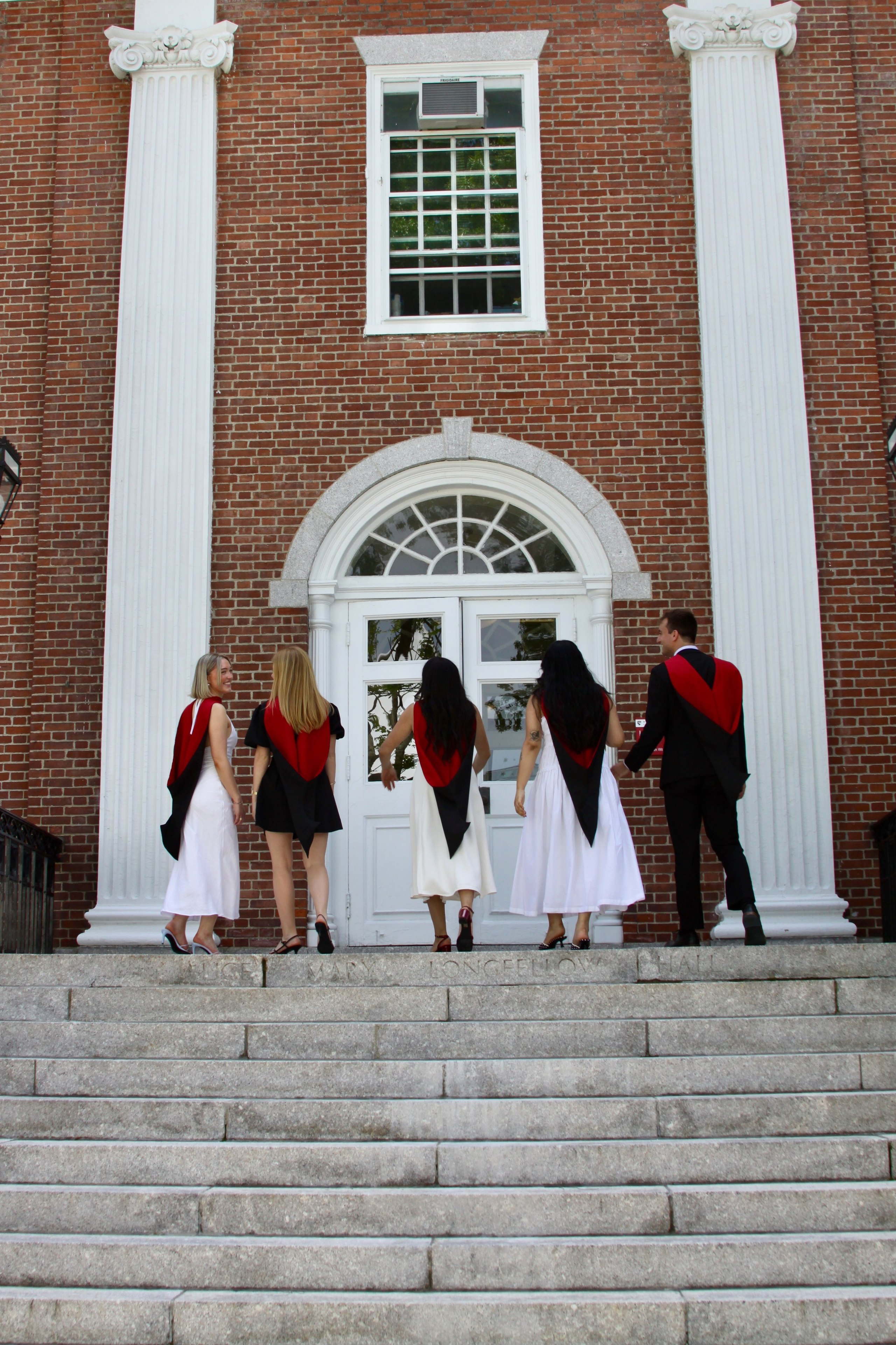 Masters graduation with Talia (group shoot). Kelly Sang, graduation and portrait photographer in Boston