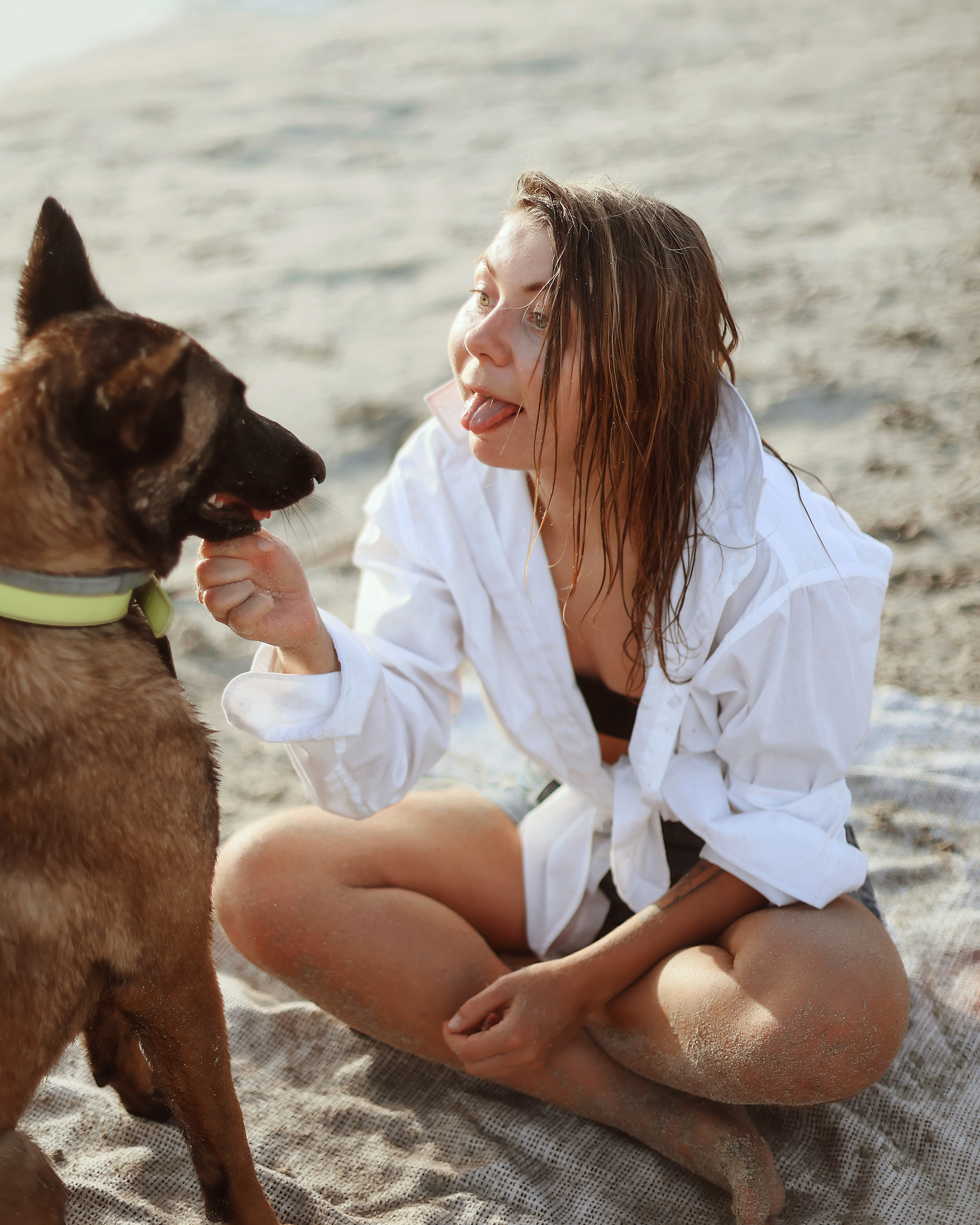 Photoshoot with a pet, Ayia Napa. May, 2022. Home