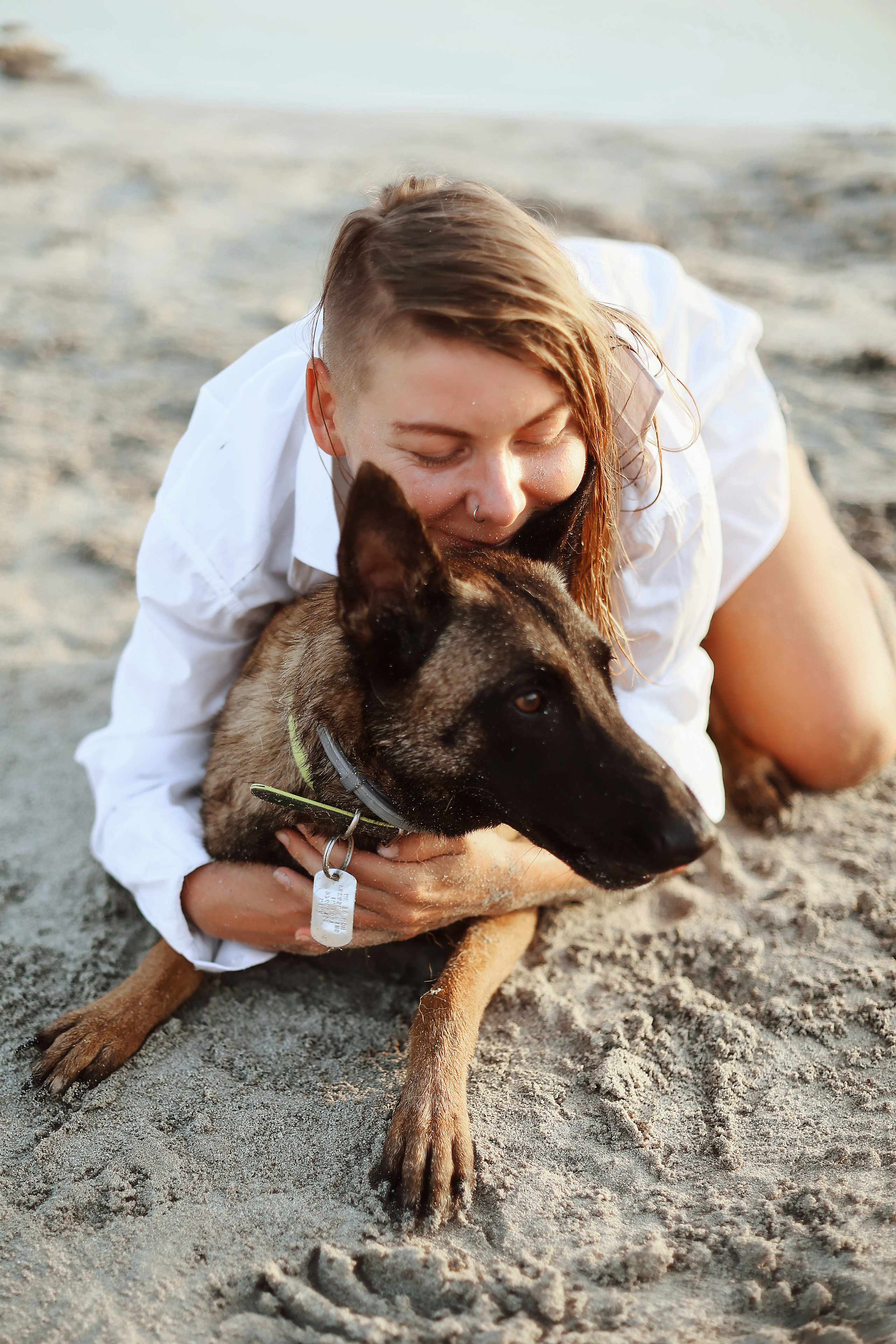 Photoshoot with a pet, Ayia Napa. May, 2022. Home