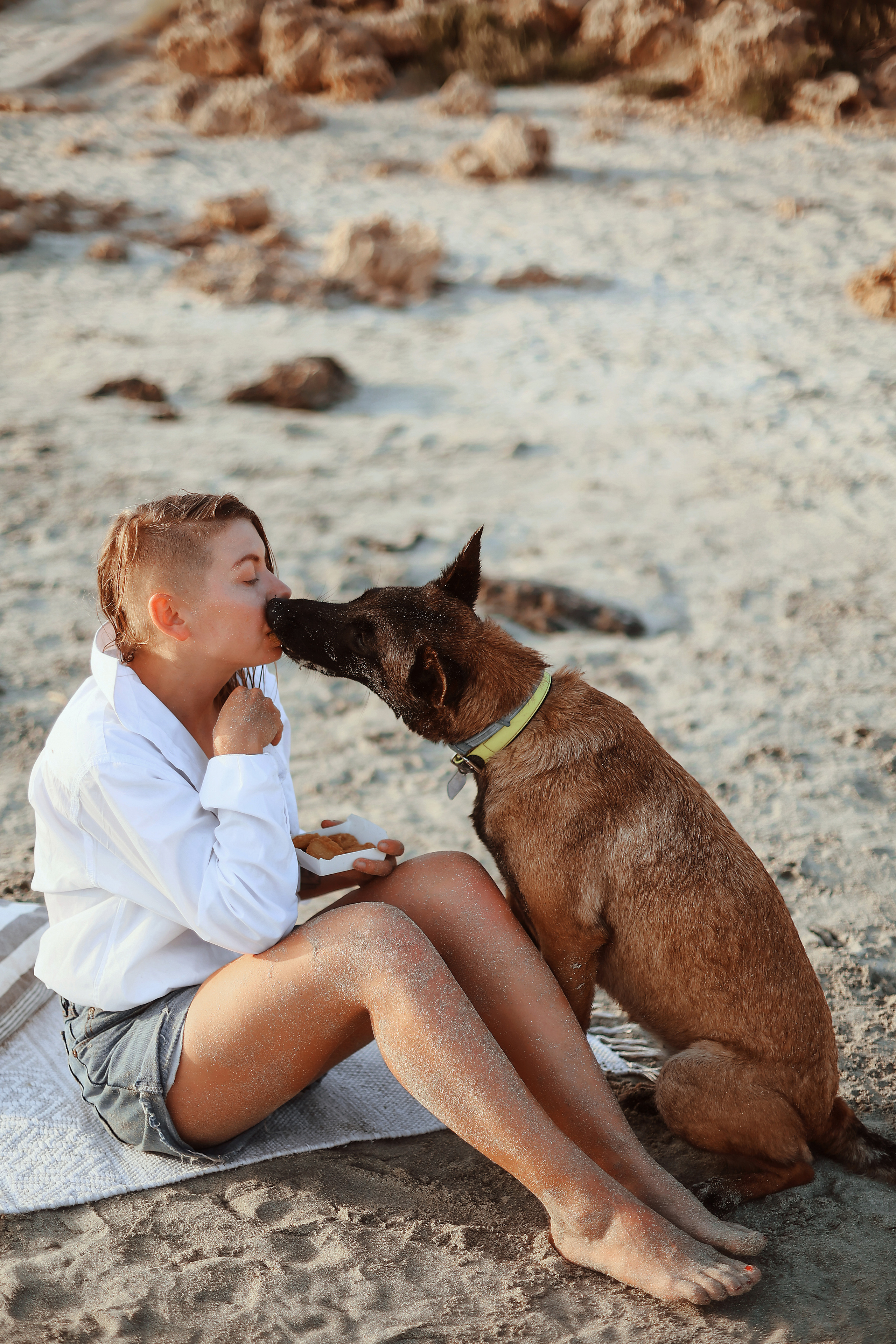 Photoshoot with a pet, Ayia Napa. May, 2022. Home