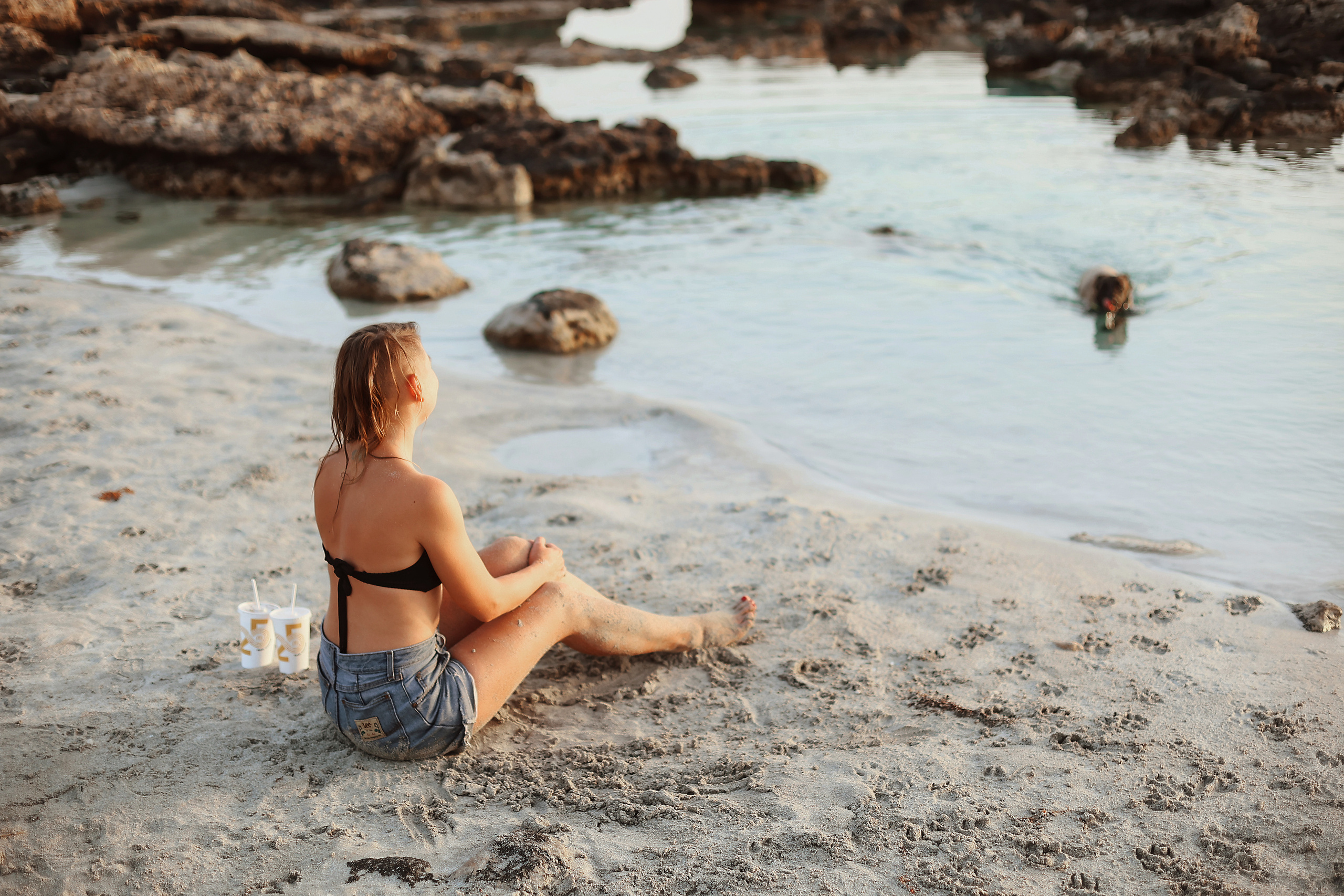 Photoshoot with a pet, Ayia Napa. May, 2022. Home