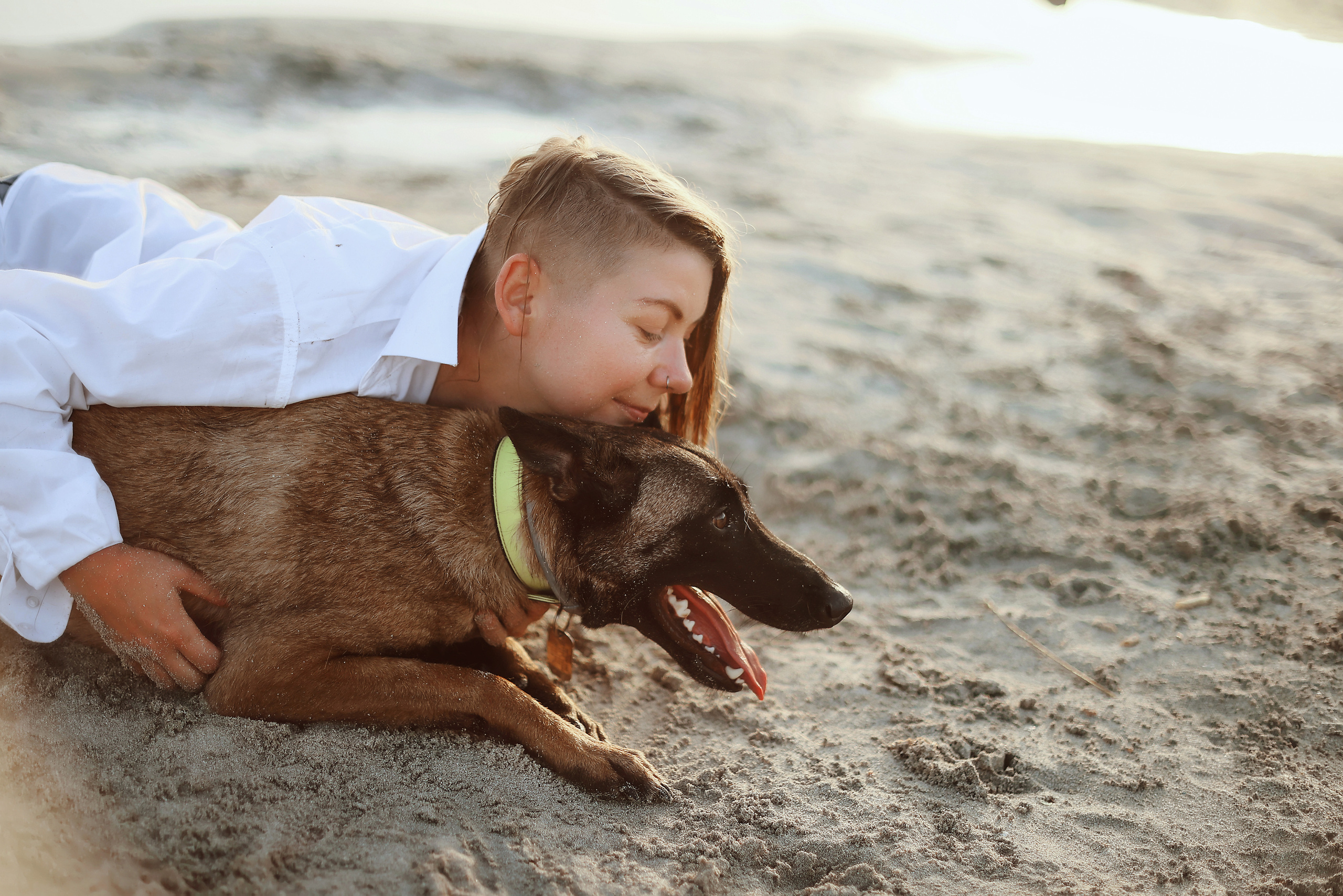 Photoshoot with a pet, Ayia Napa. May, 2022. Home