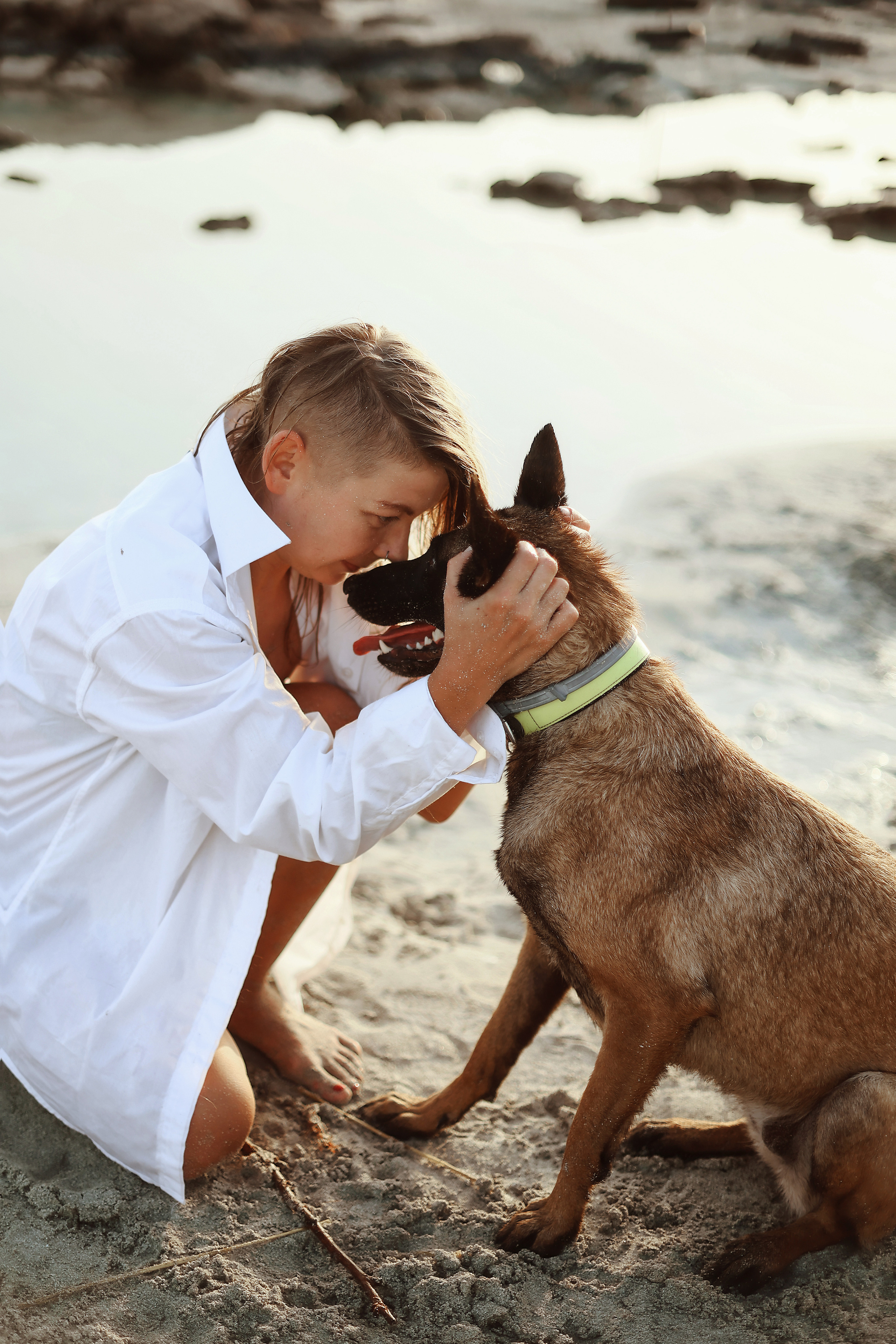 Photoshoot with a pet, Ayia Napa. May, 2022. Home