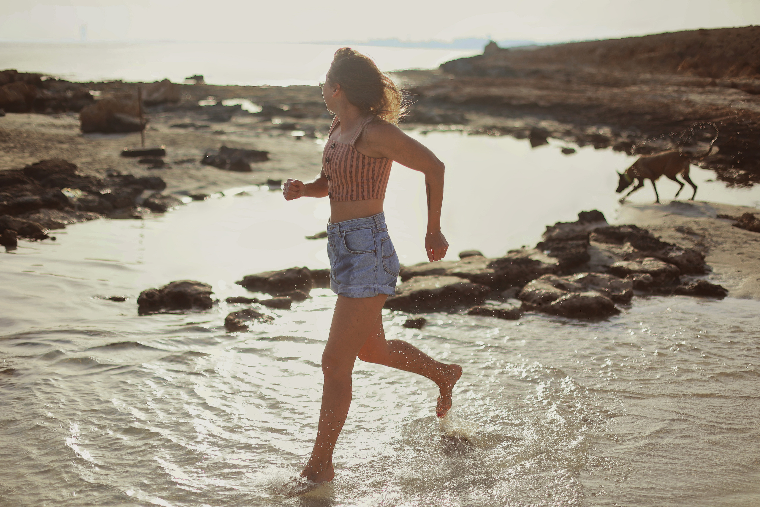 Photoshoot with a pet, Ayia Napa. May, 2022. Home