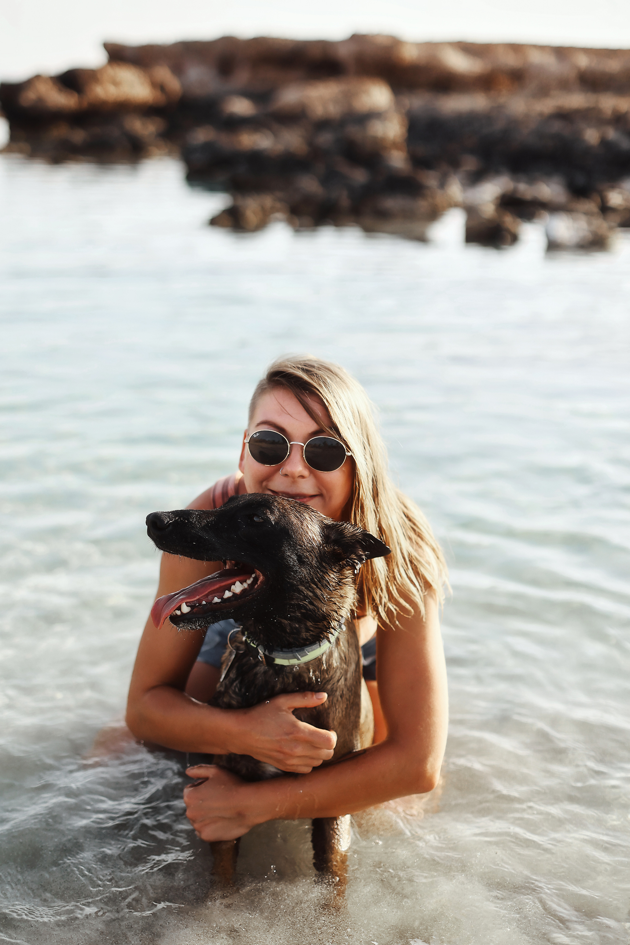 Photoshoot with a pet, Ayia Napa. May, 2022. Home