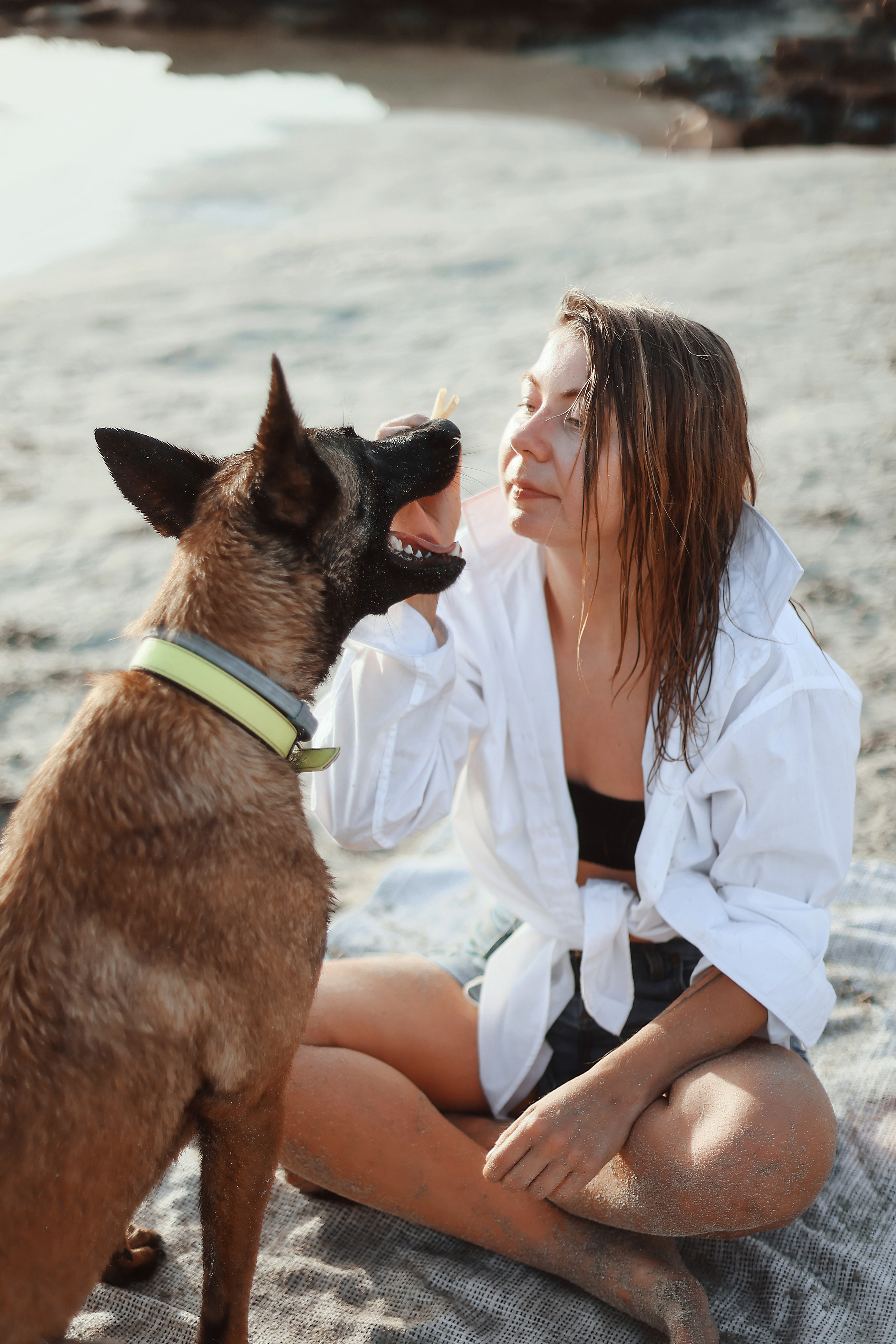Photoshoot with a pet, Ayia Napa. May, 2022. Home