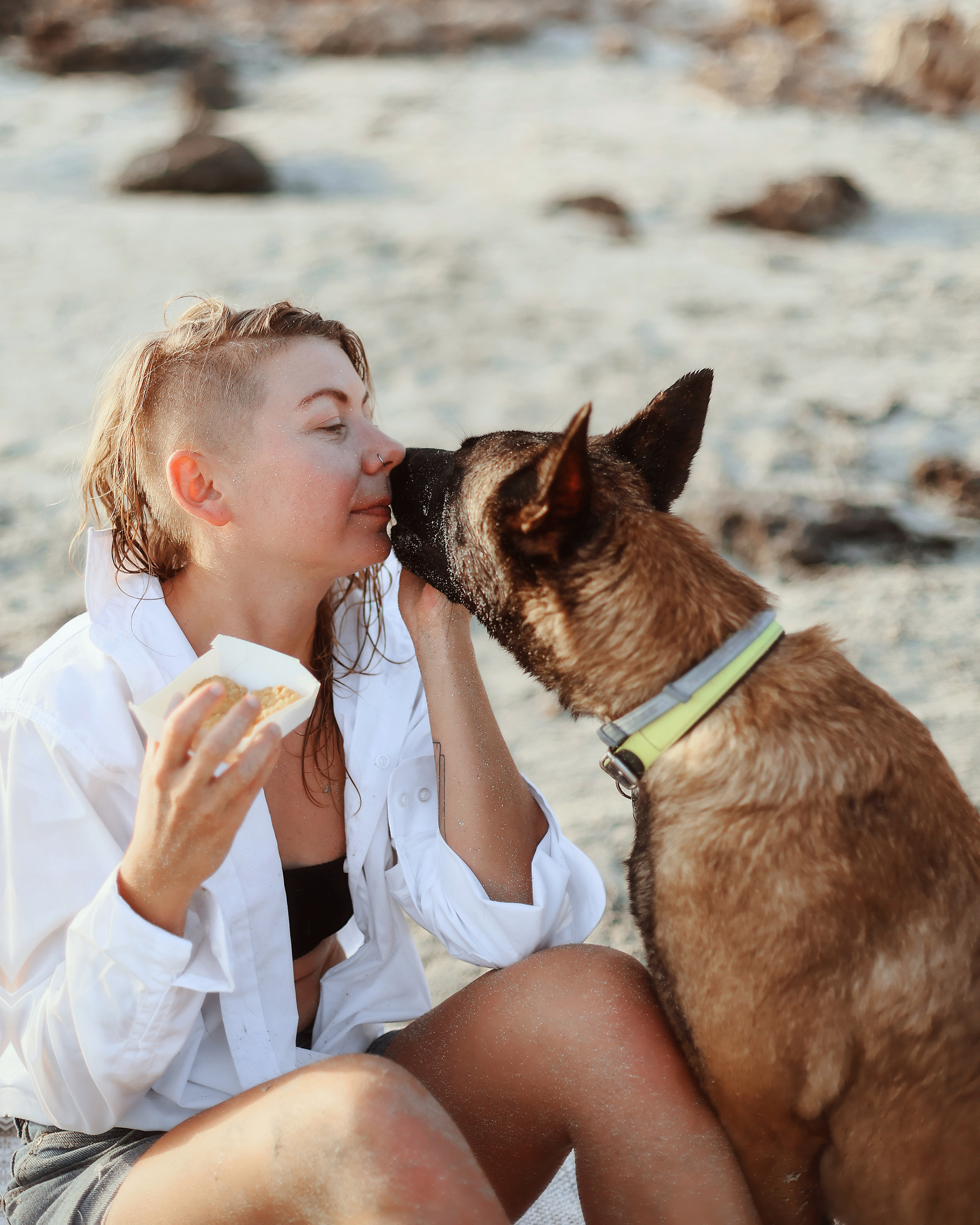Photoshoot with a pet, Ayia Napa. May, 2022. Home