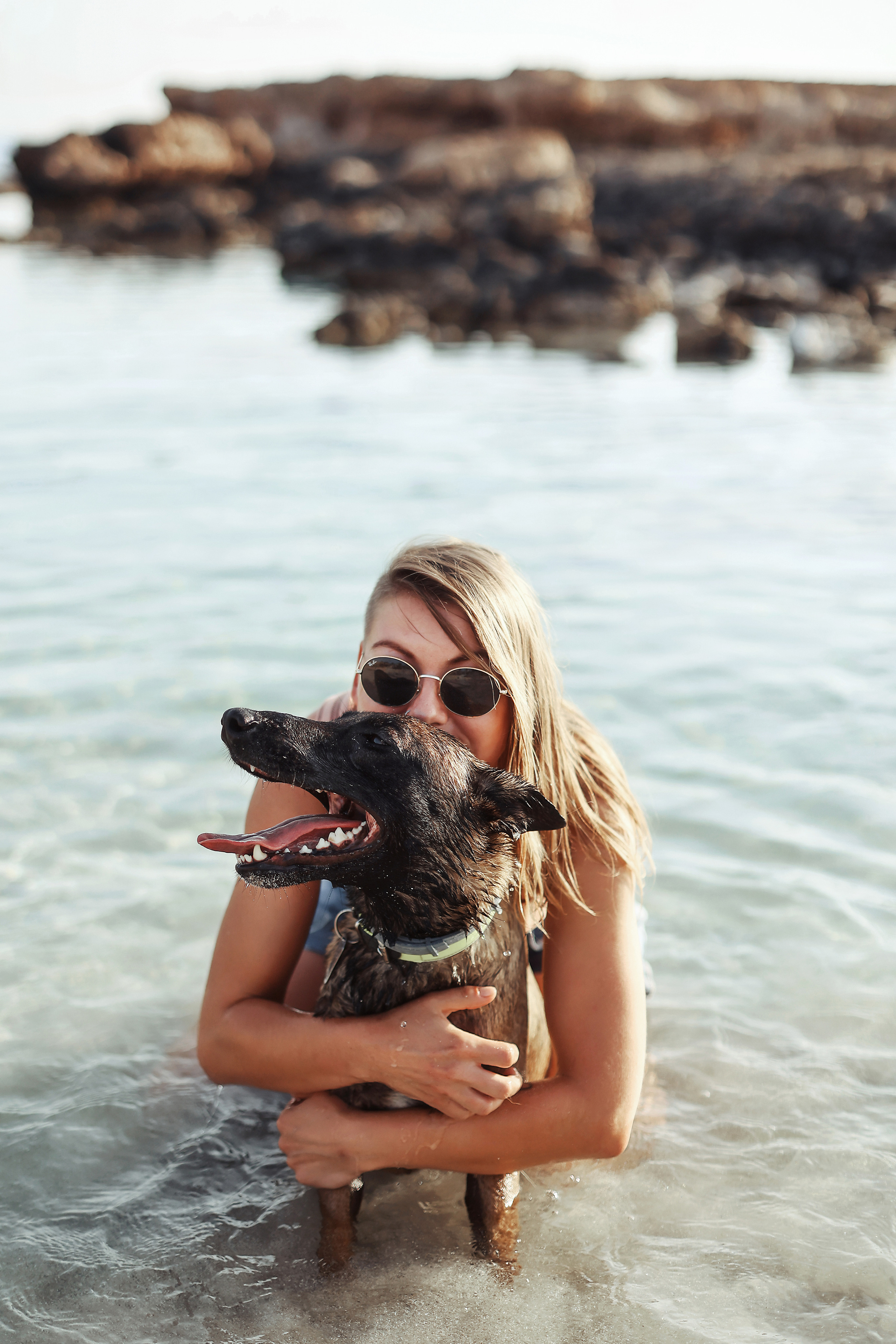Photoshoot with a pet, Ayia Napa. May, 2022. Home