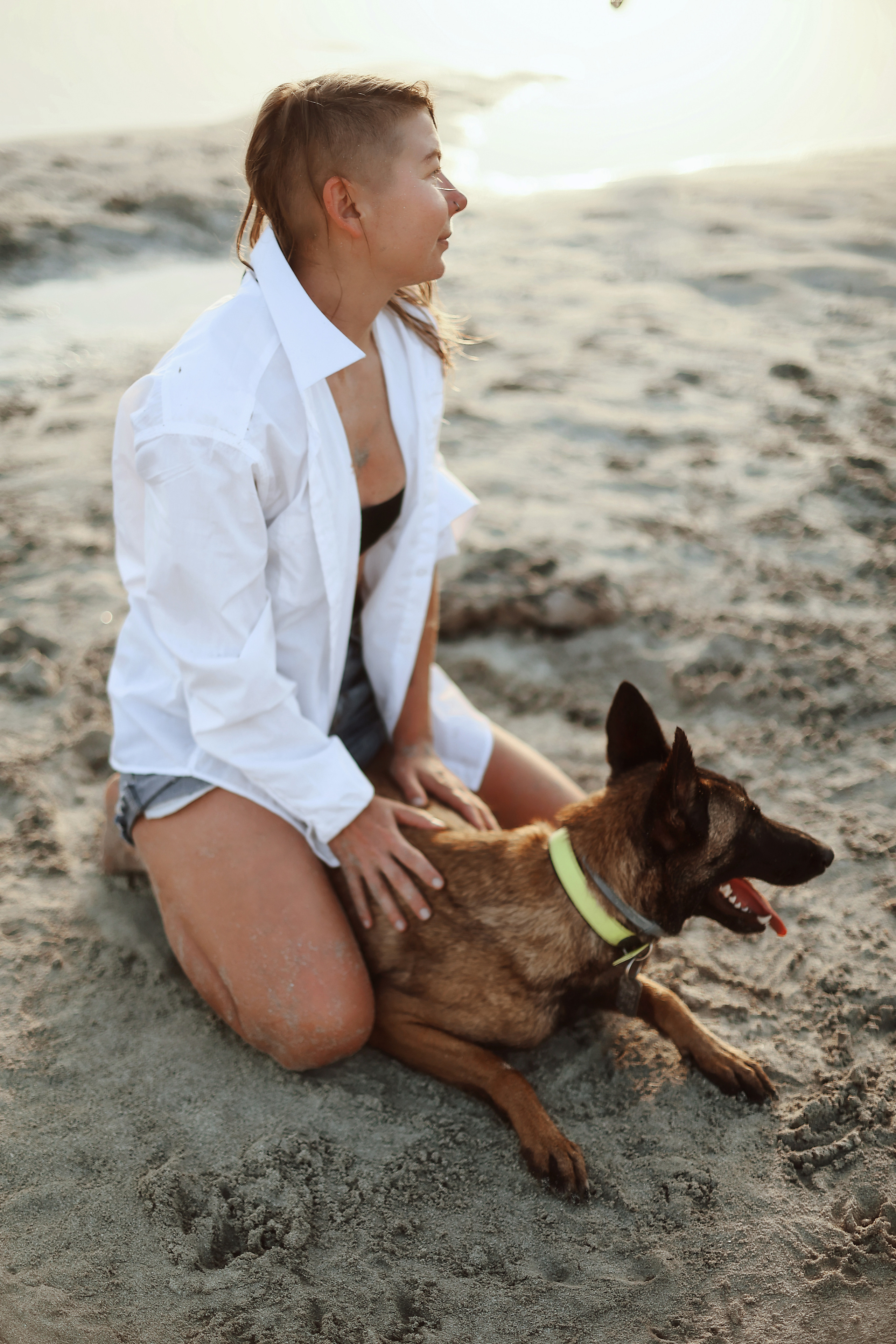 Photoshoot with a pet, Ayia Napa. May, 2022. Home